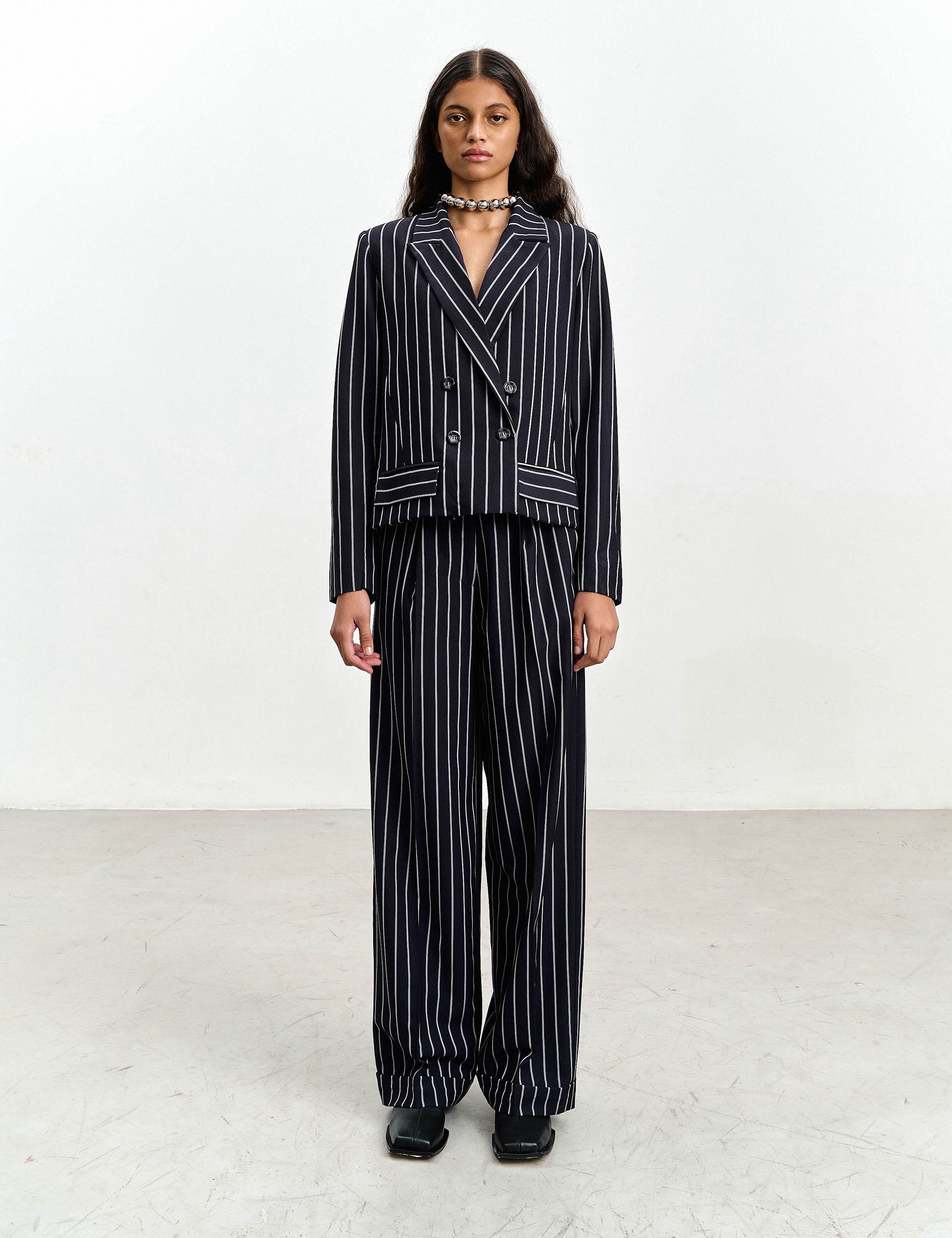 Blazer Alessa Risca Marinho