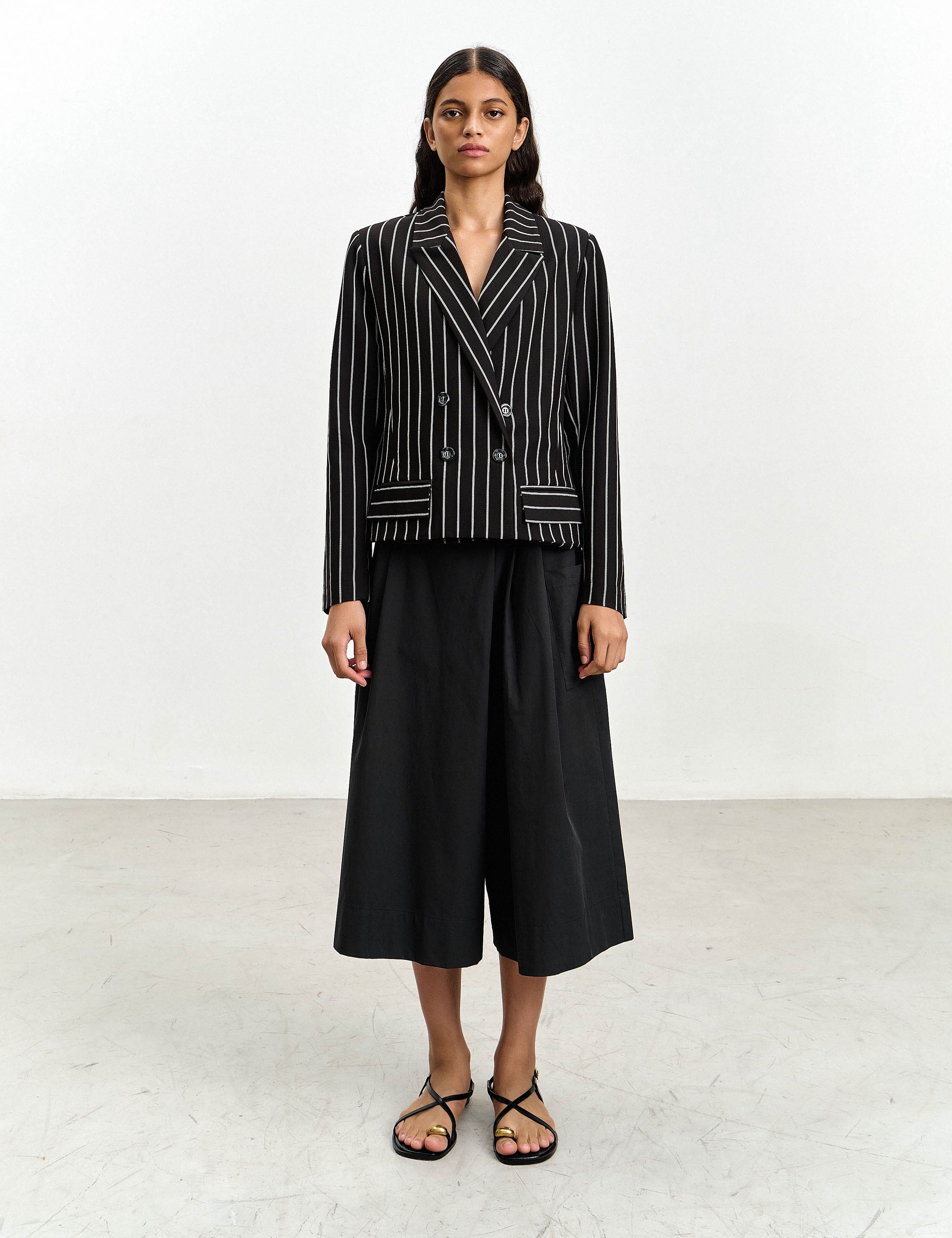 Blazer Alessa Risca Preto