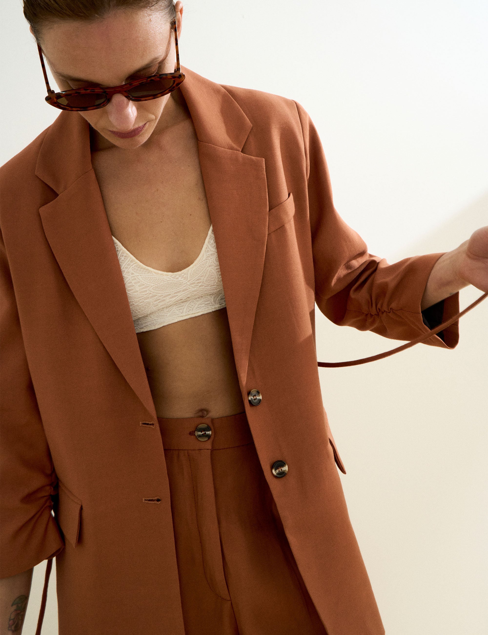 Blazer Alexandra Liocel Marrom