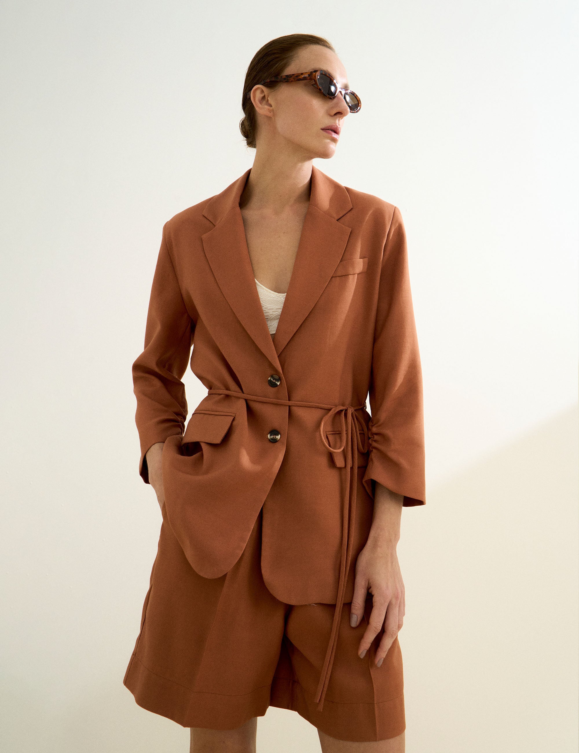 Blazer Alexandra Liocel Marrom