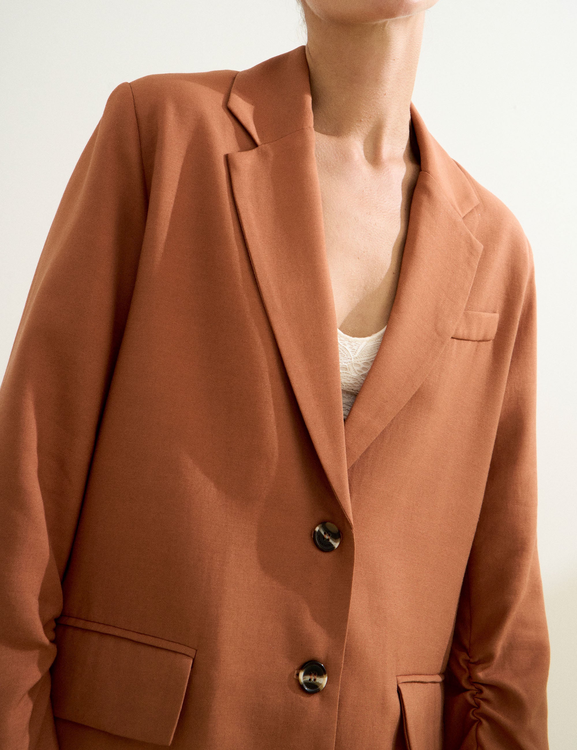 Blazer Alexandra Liocel Marrom