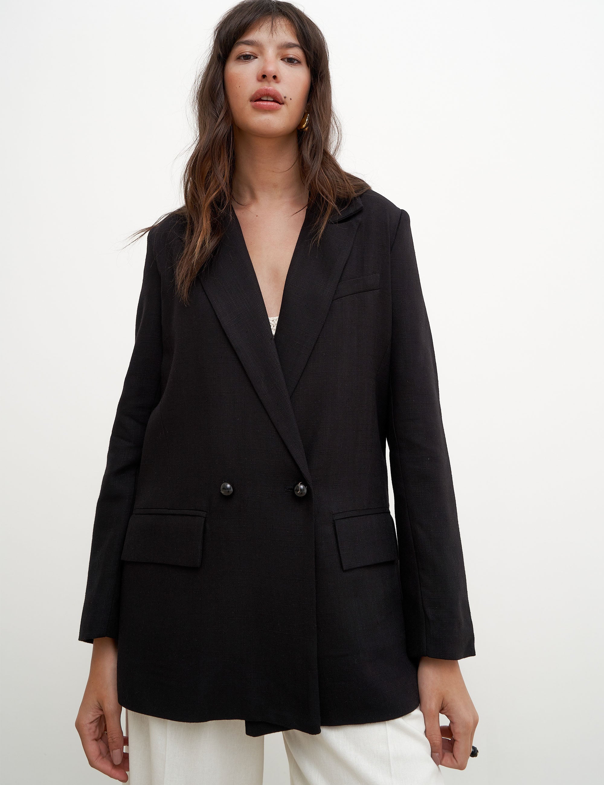 Blazer Camille Viscose Preto