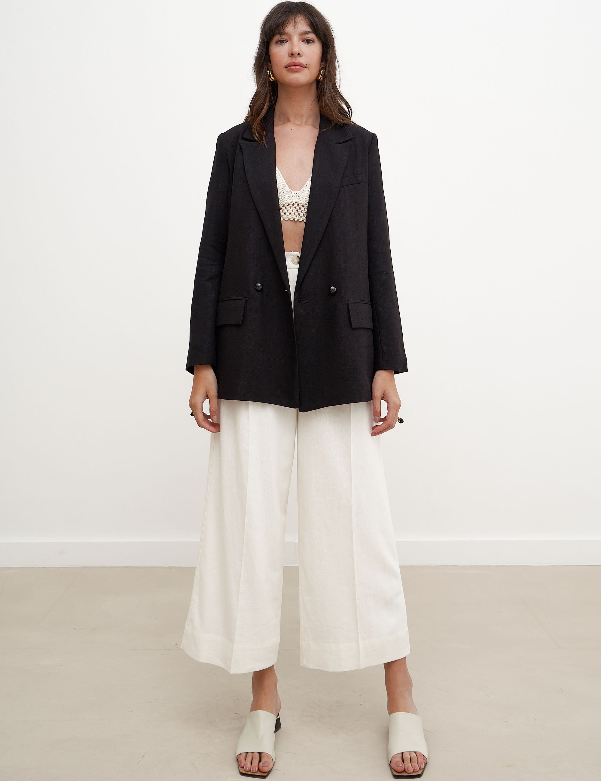 Blazer Camille Viscose Preto