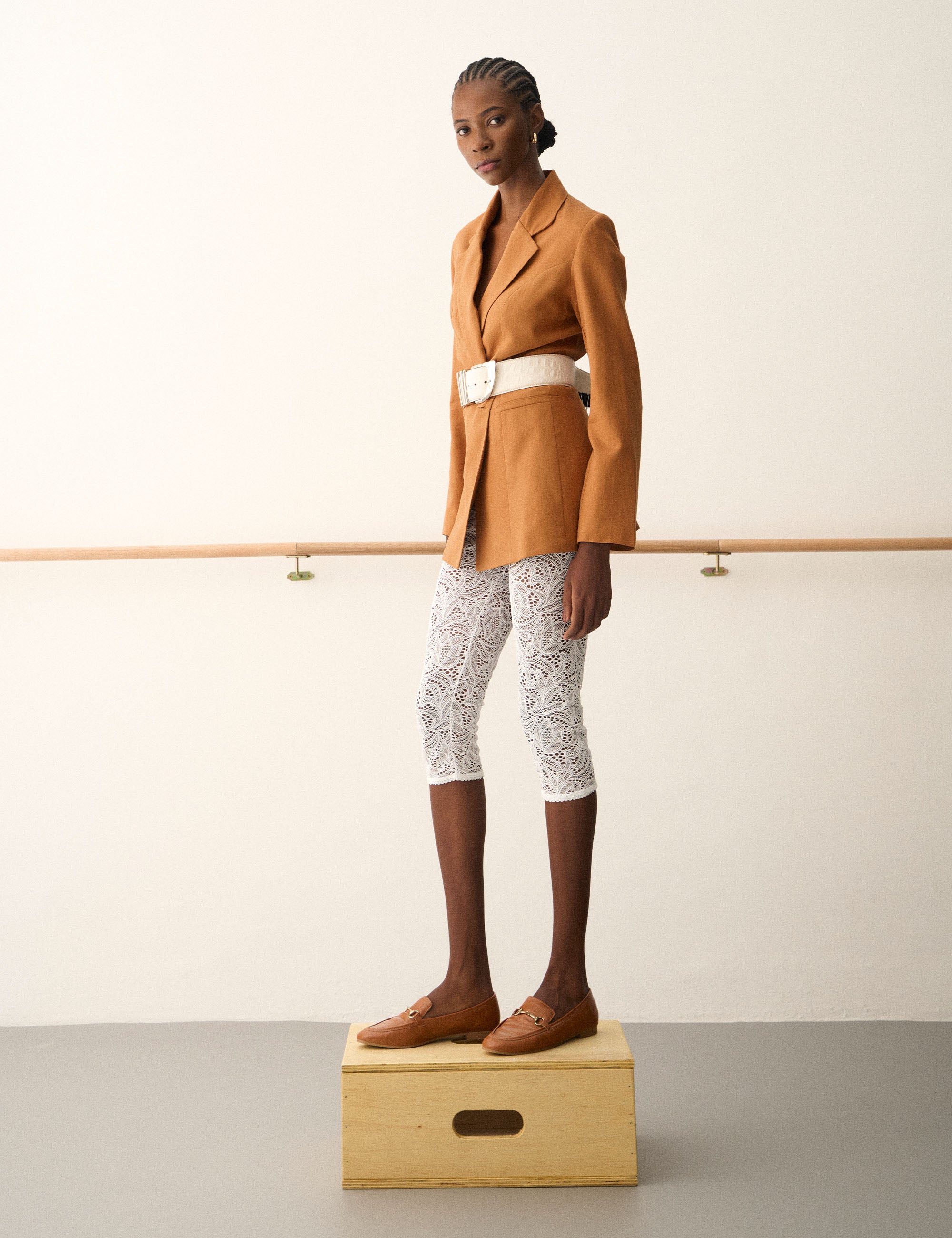 Blazer Florence Viscolinho Amêndoa