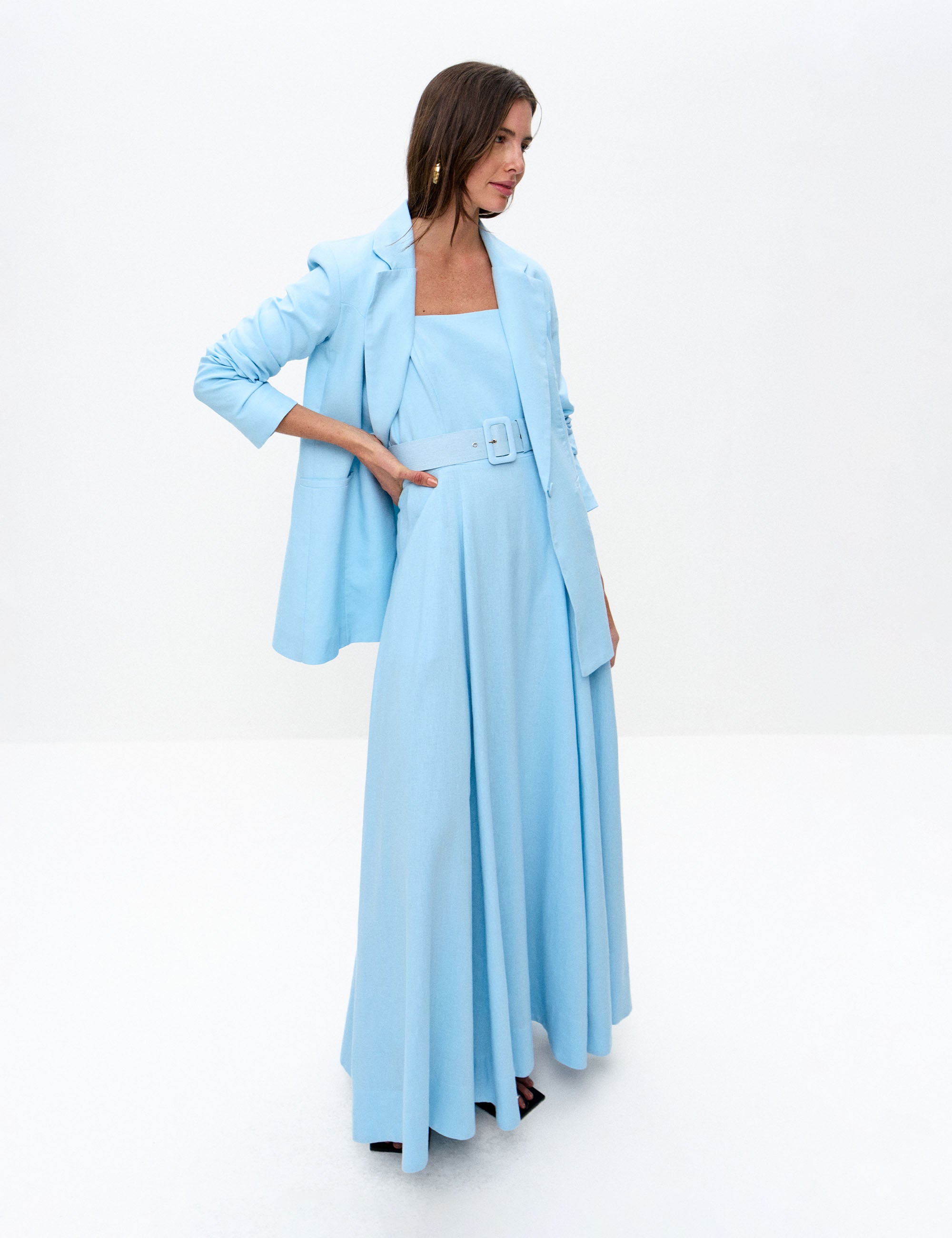 Vestido Florence Viscolinho Azul