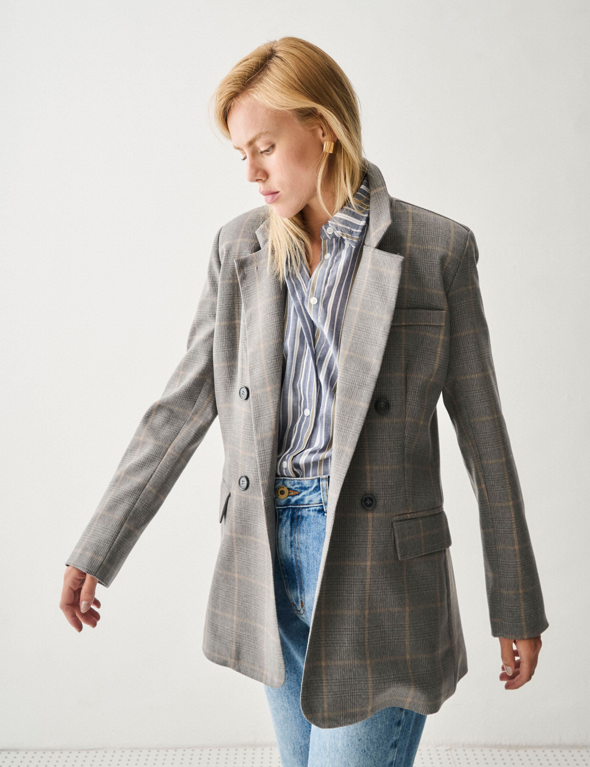 Blazer Gales Alfaiataria Cinza