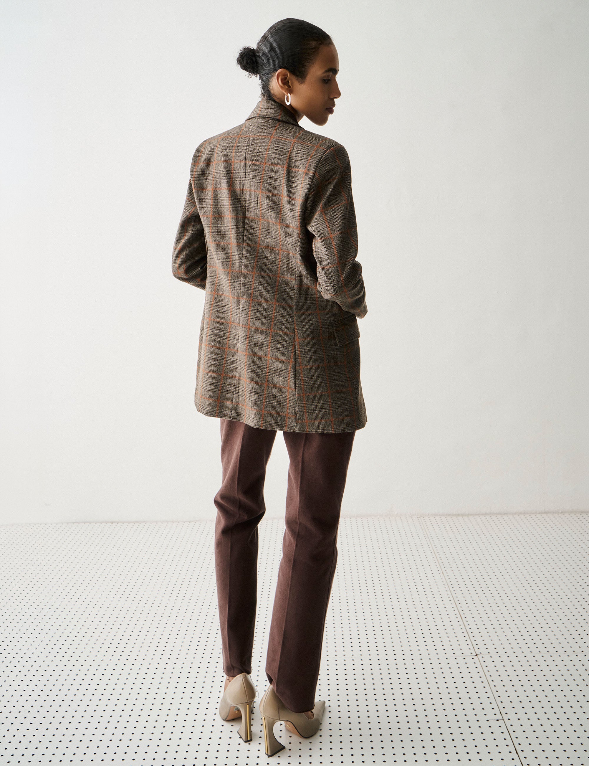 Blazer Gales Alfaiataria Marrom
