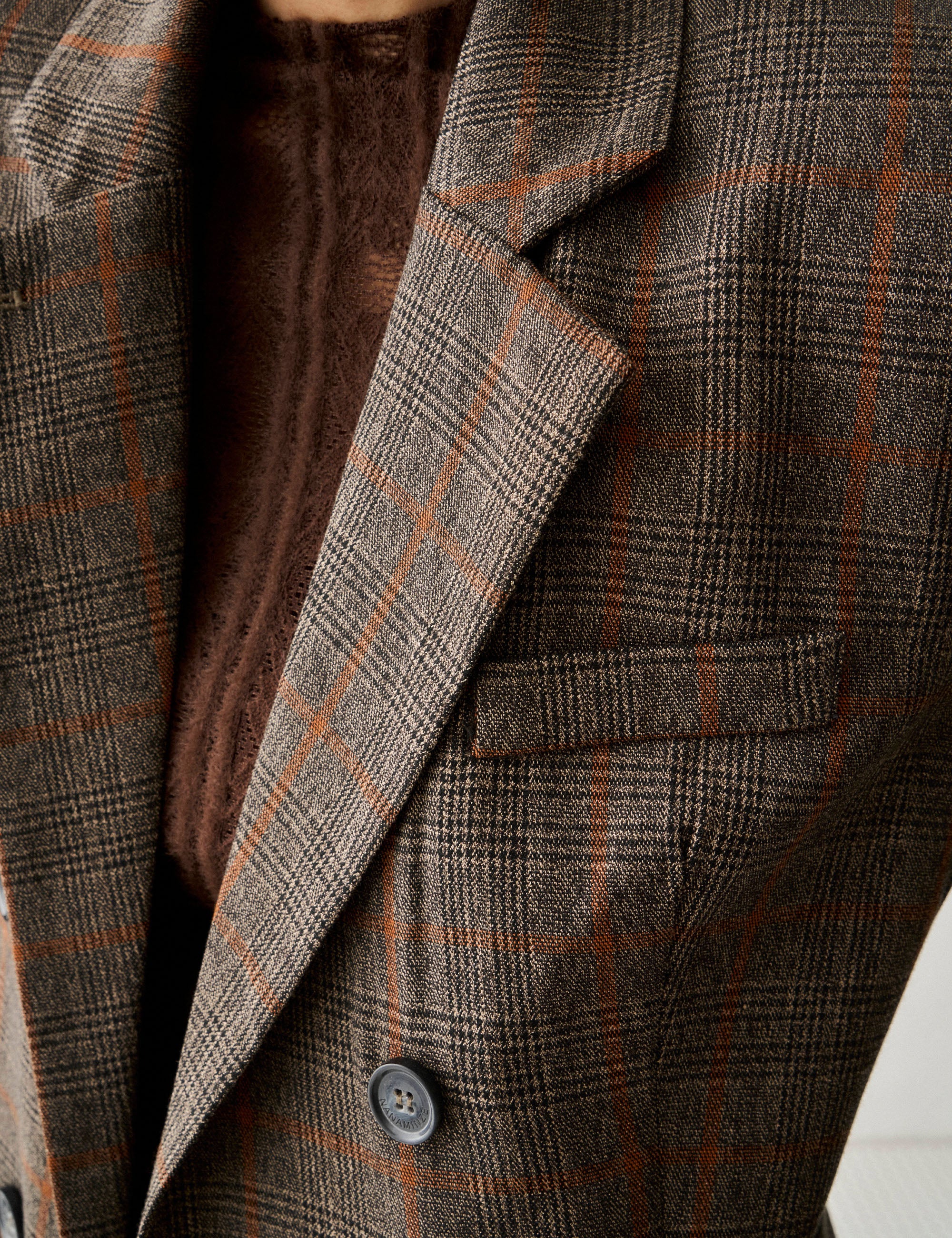 Blazer Gales Alfaiataria Marrom