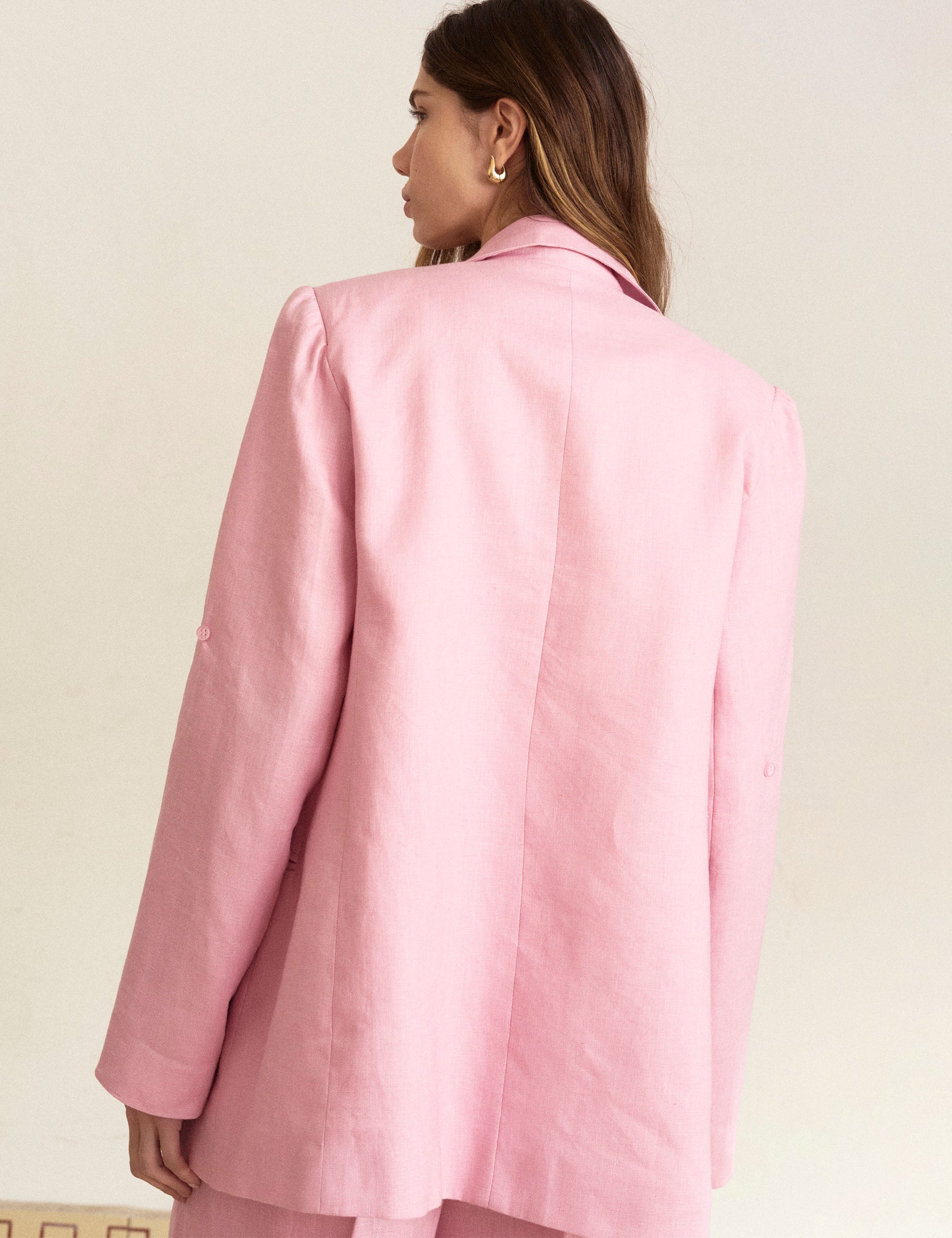 Blazer Ipanema Linho Rosa