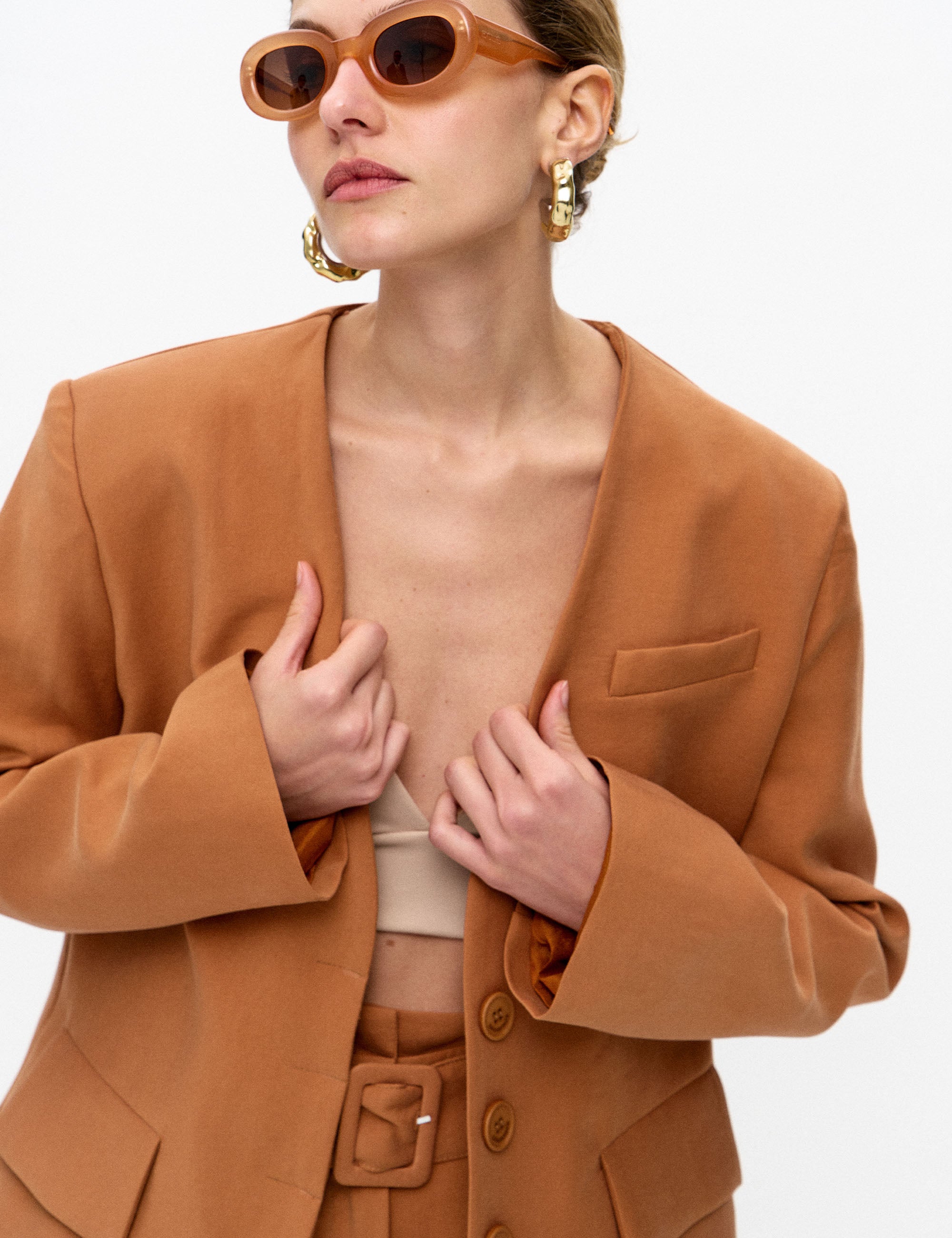 Blazer Julia Liocel Amendoa