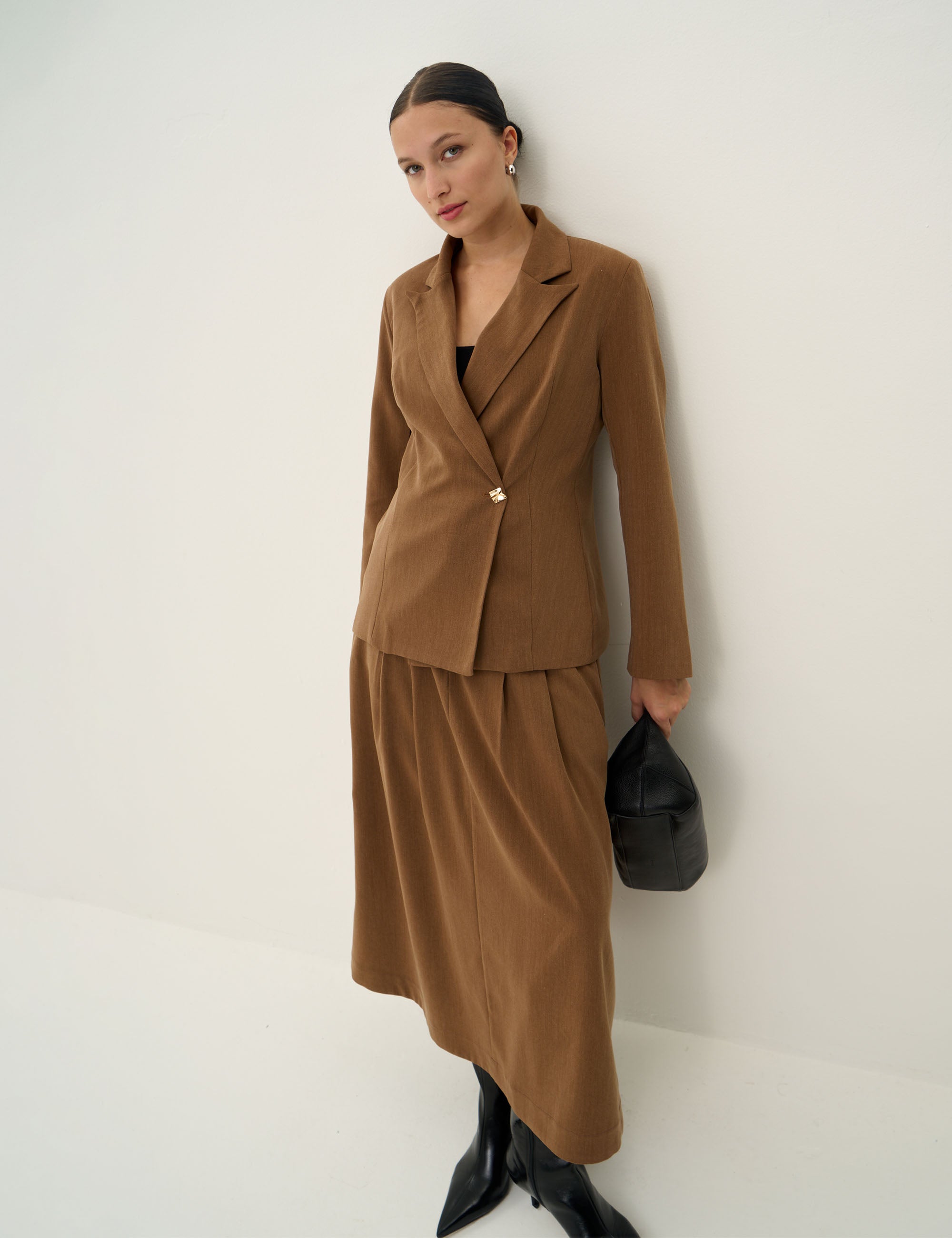 Blazer Kaylee Alfaiataria Marrom