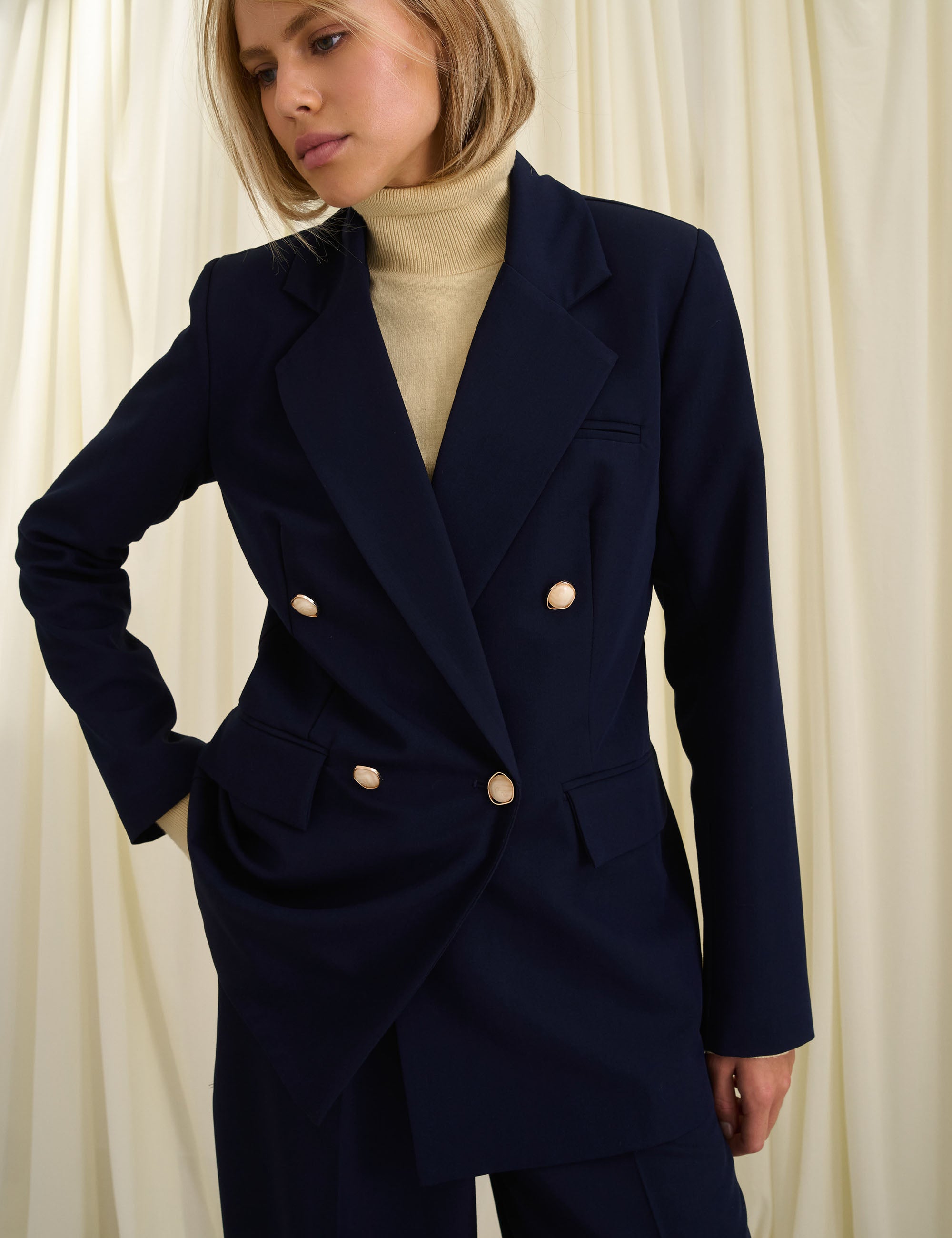 Blazer Liege Alfaiataria Marinho
