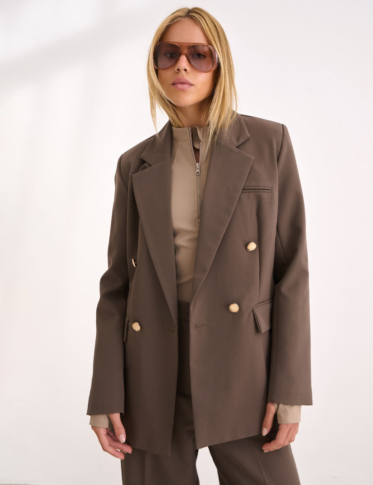 Blazer Liege Alfaiataria Marrom