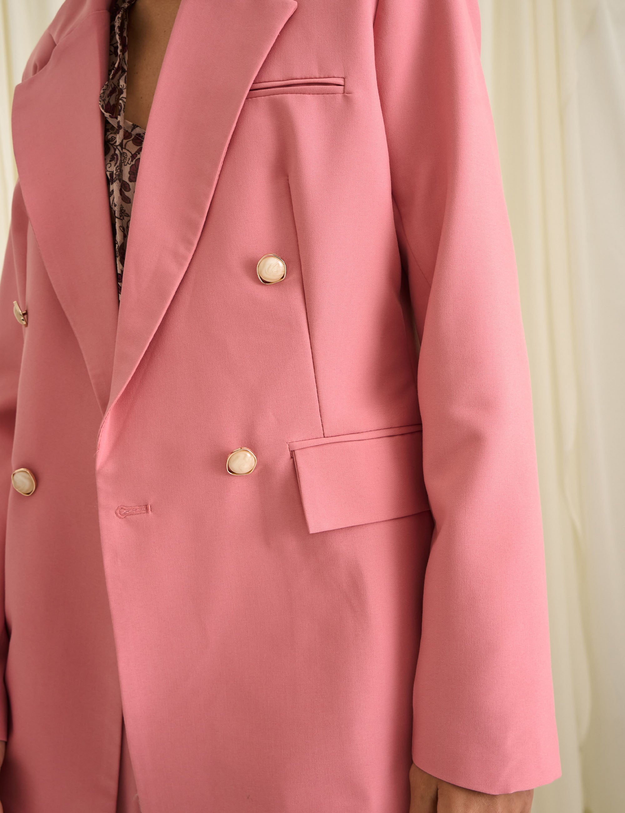 Blazer Liege Alfaiataria Rosa