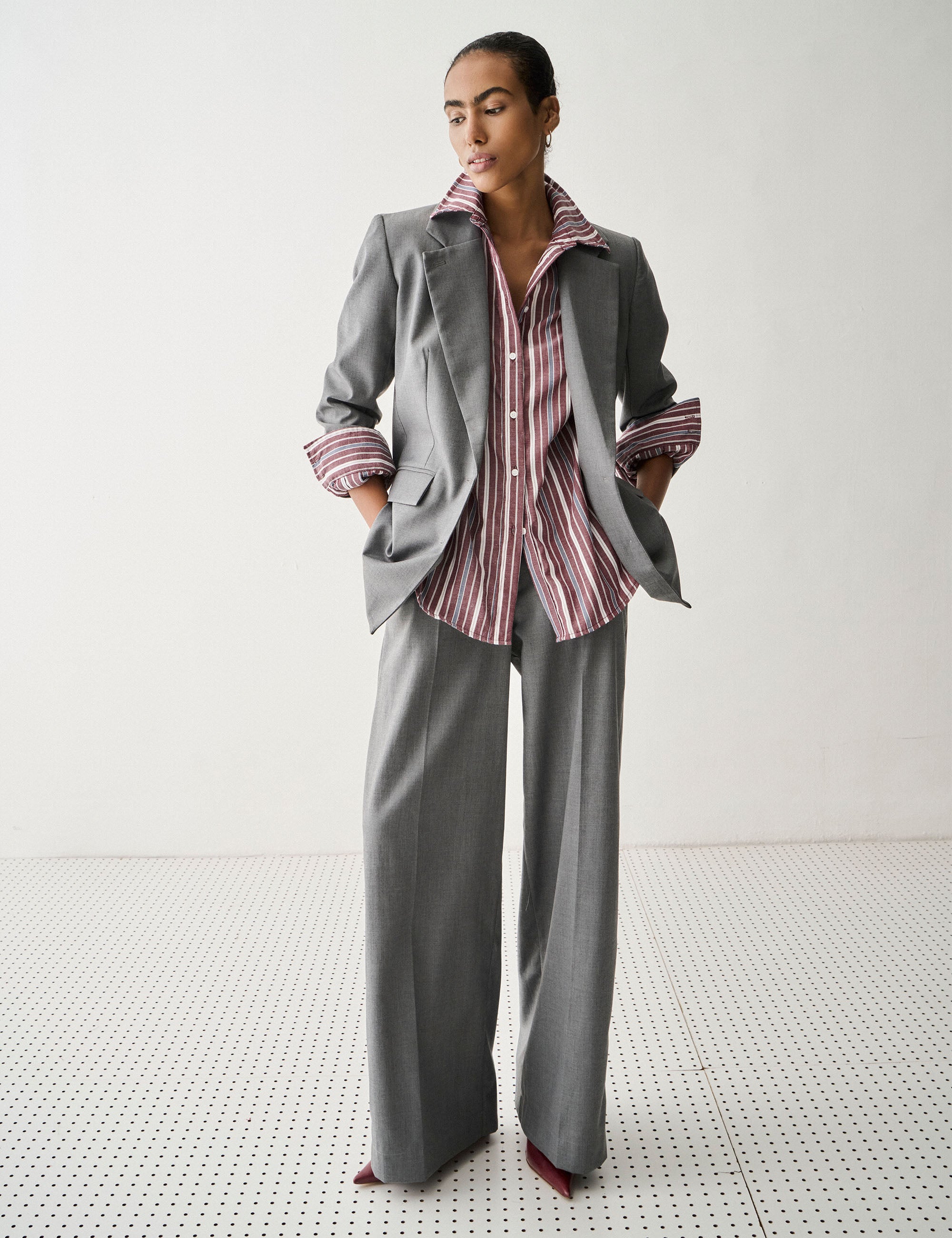 Blazer Luiza Alfaiataria Chumbo