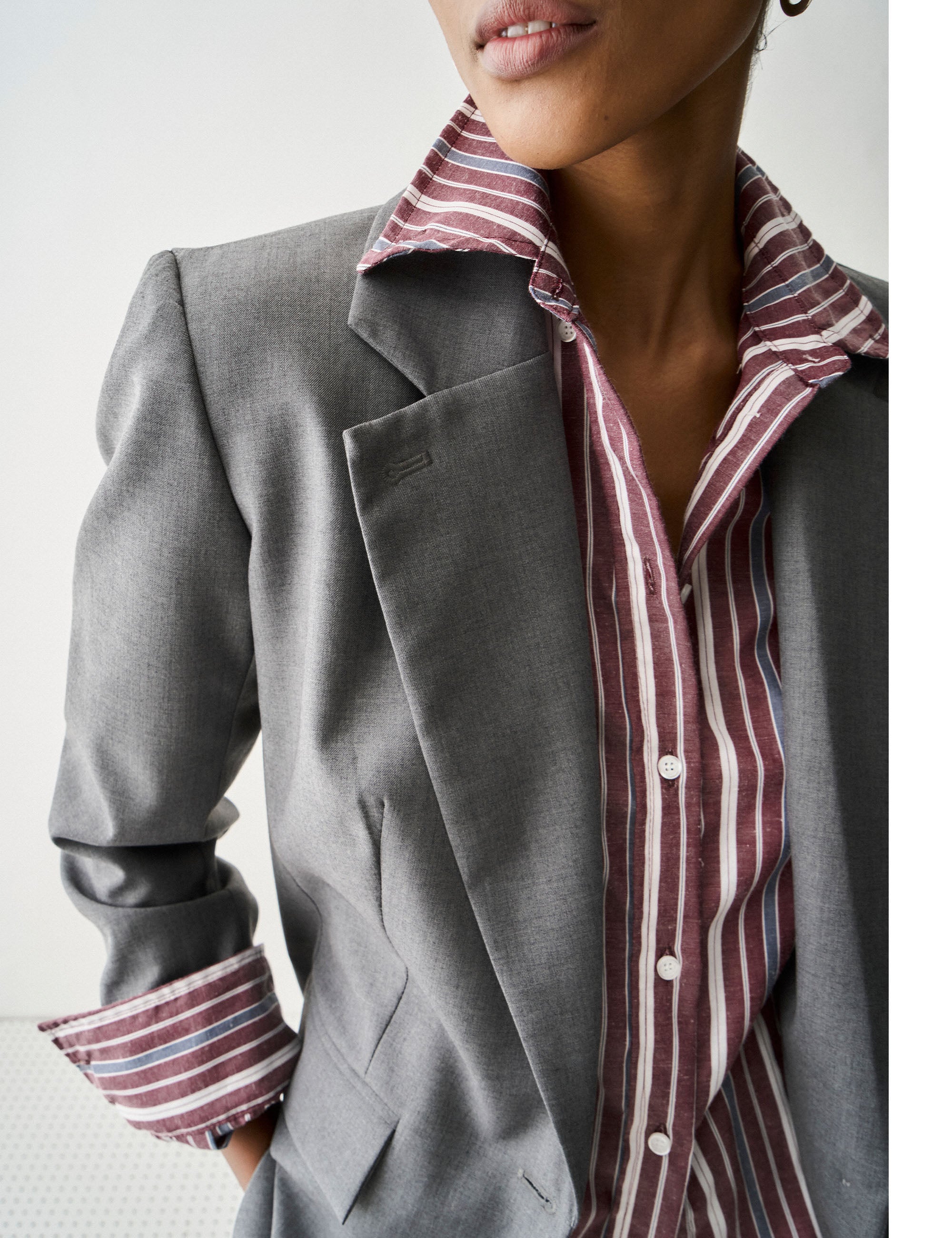 Blazer Luiza Alfaiataria Chumbo
