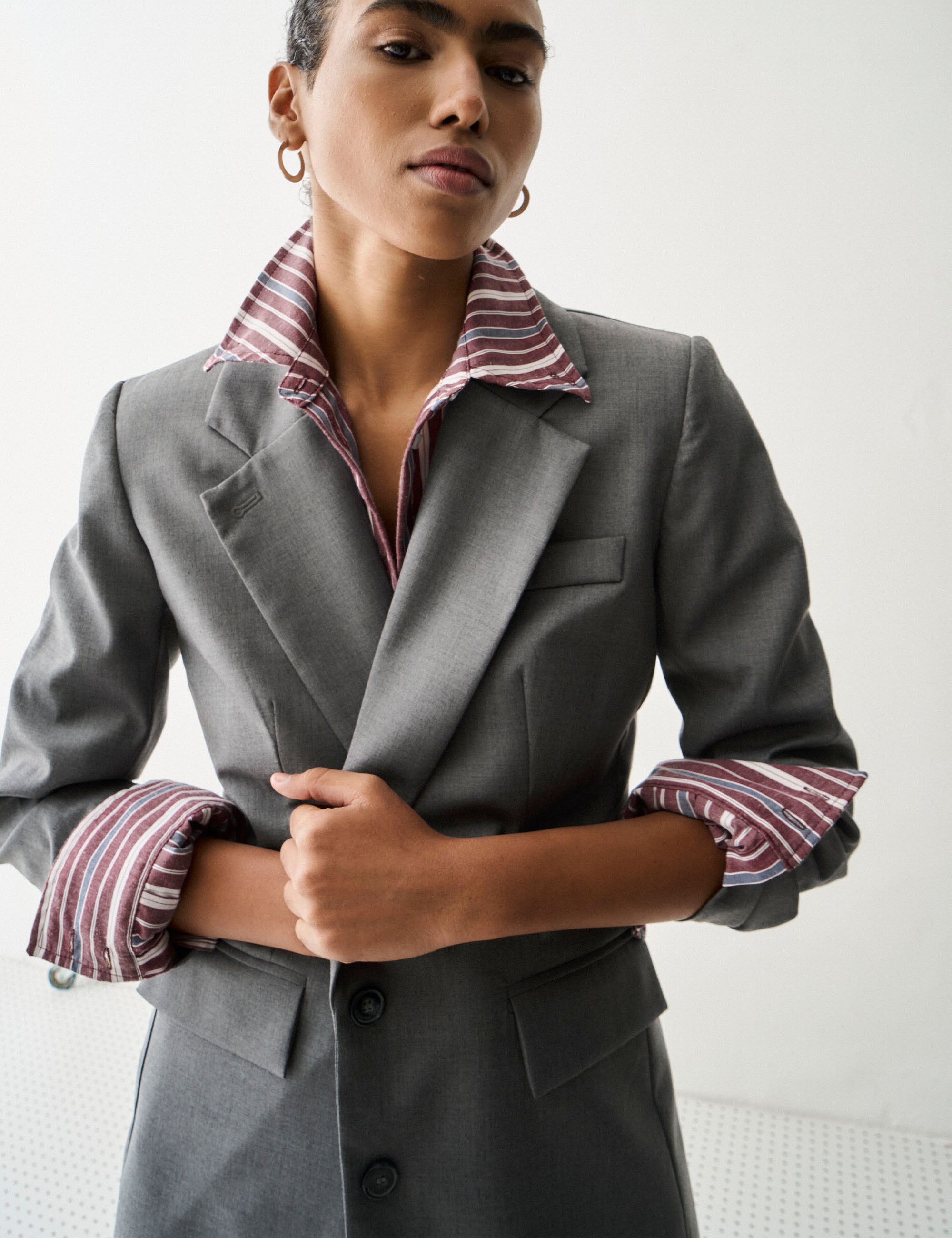 Blazer Luiza Alfaiataria Chumbo