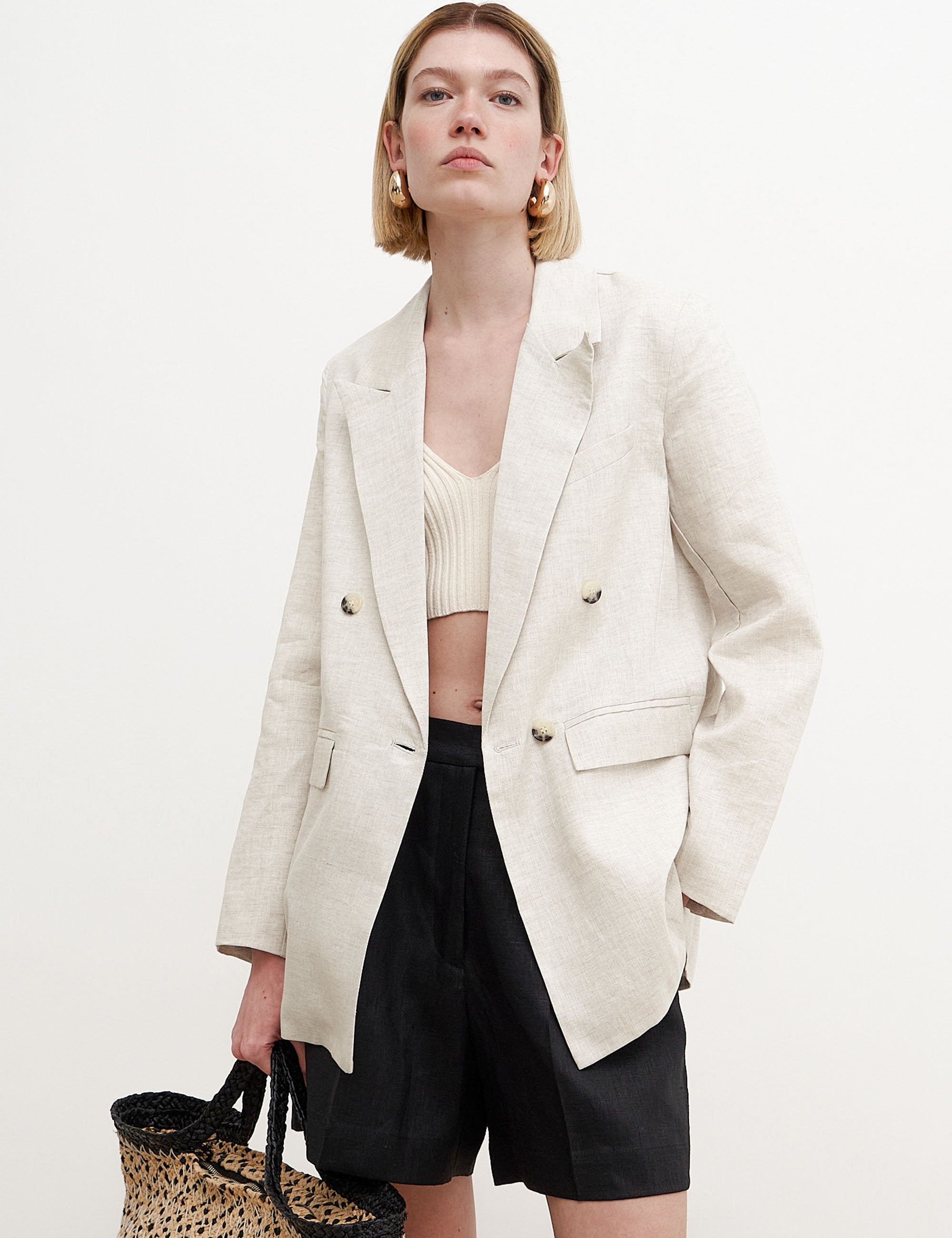 Blazer Luna Linho Areia