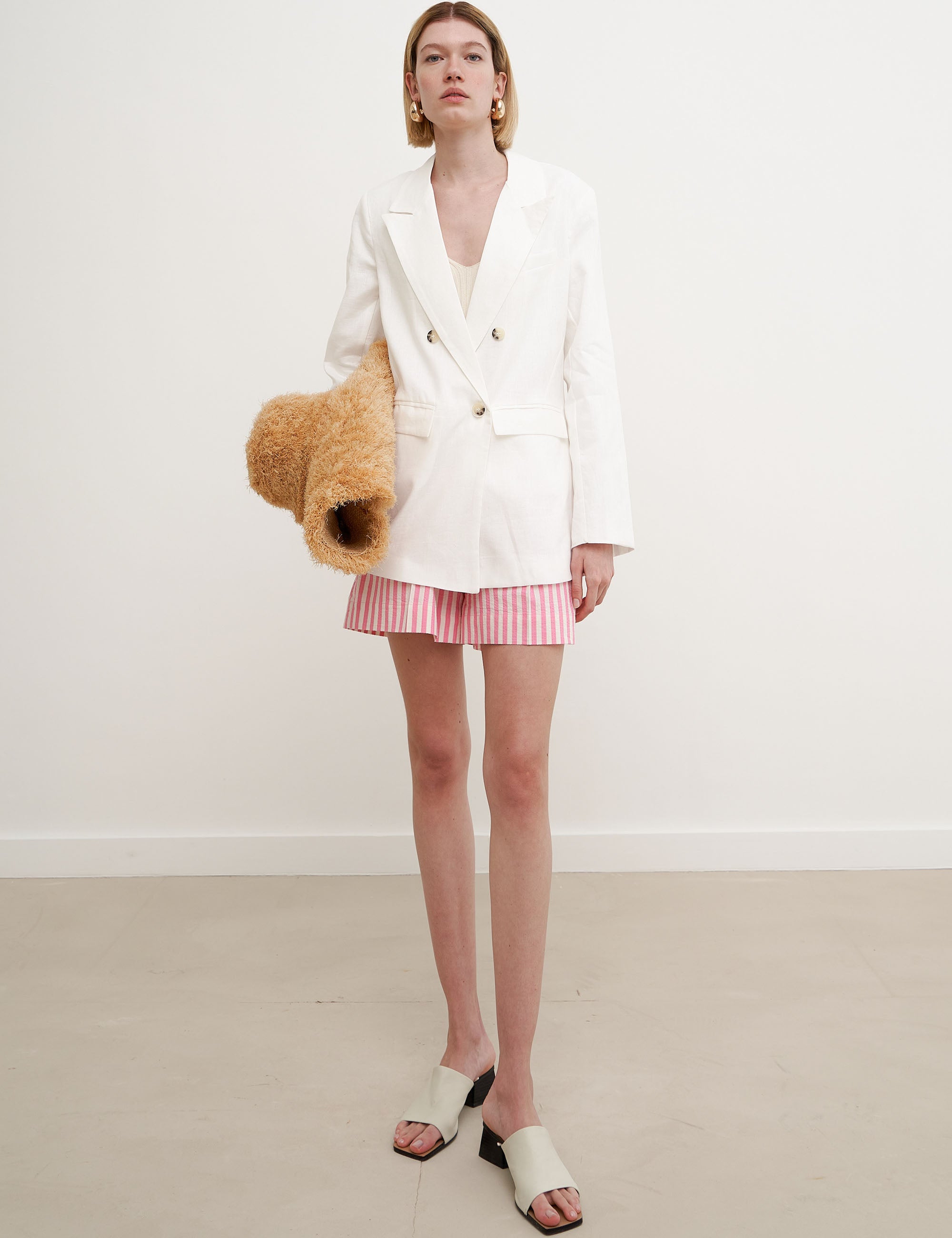 Blazer Luna Linho Off White