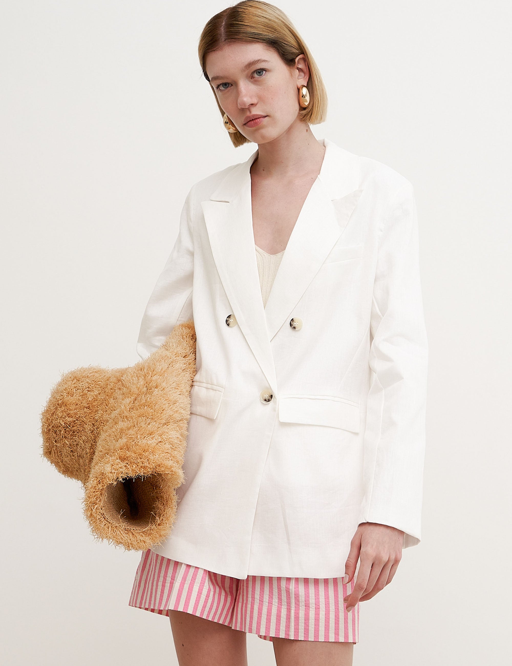 Blazer Luna Linho Off White