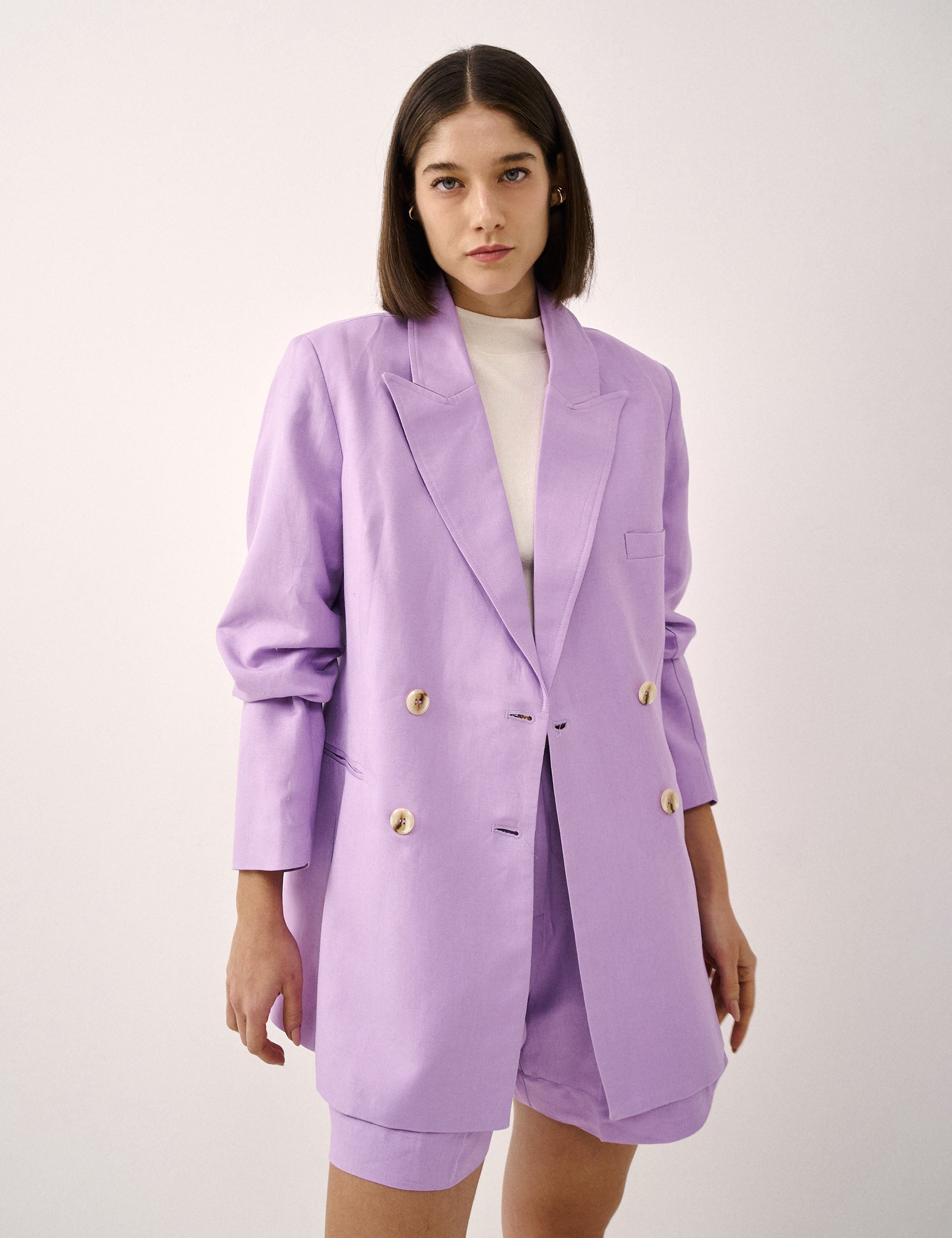 Blazer Margarida Linho Lilac