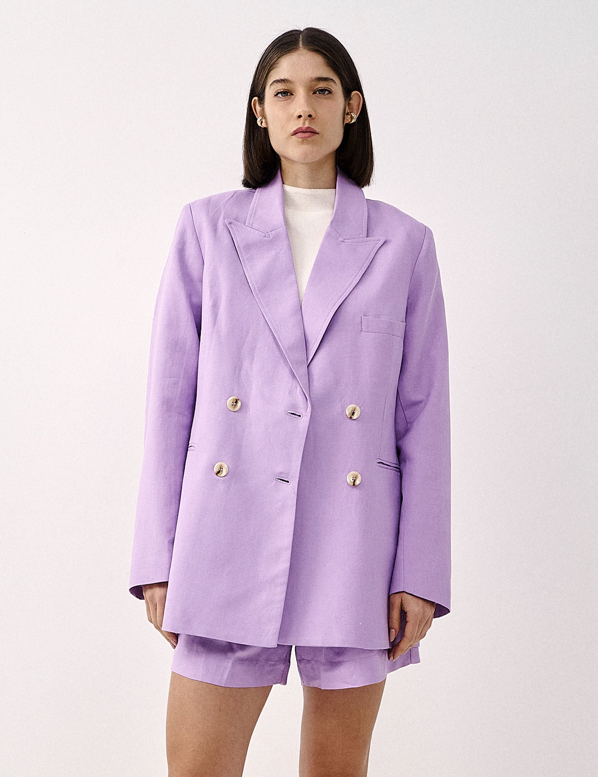 Blazer Margarida Linho Lilac