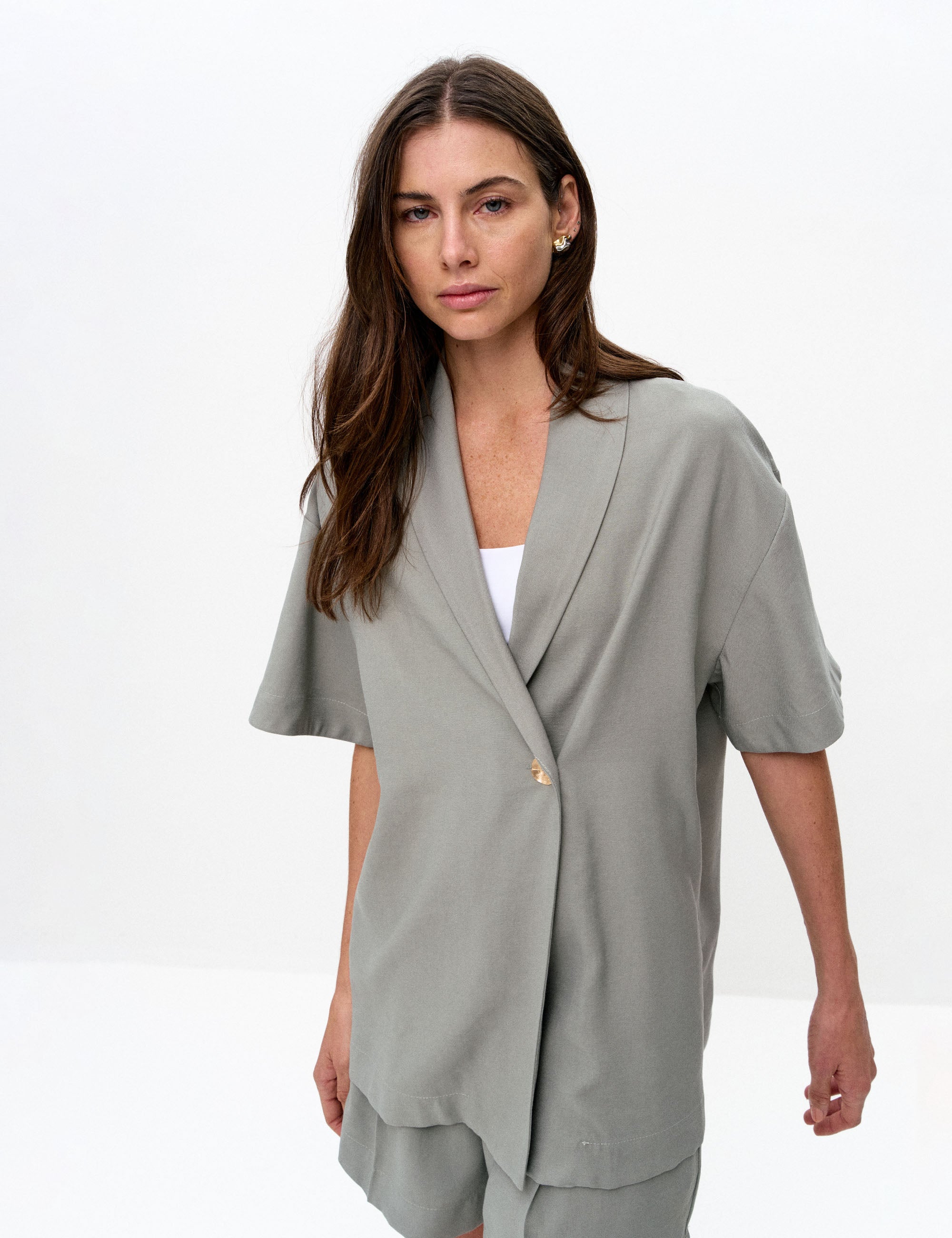 Blazer Maria Viscose Oliva