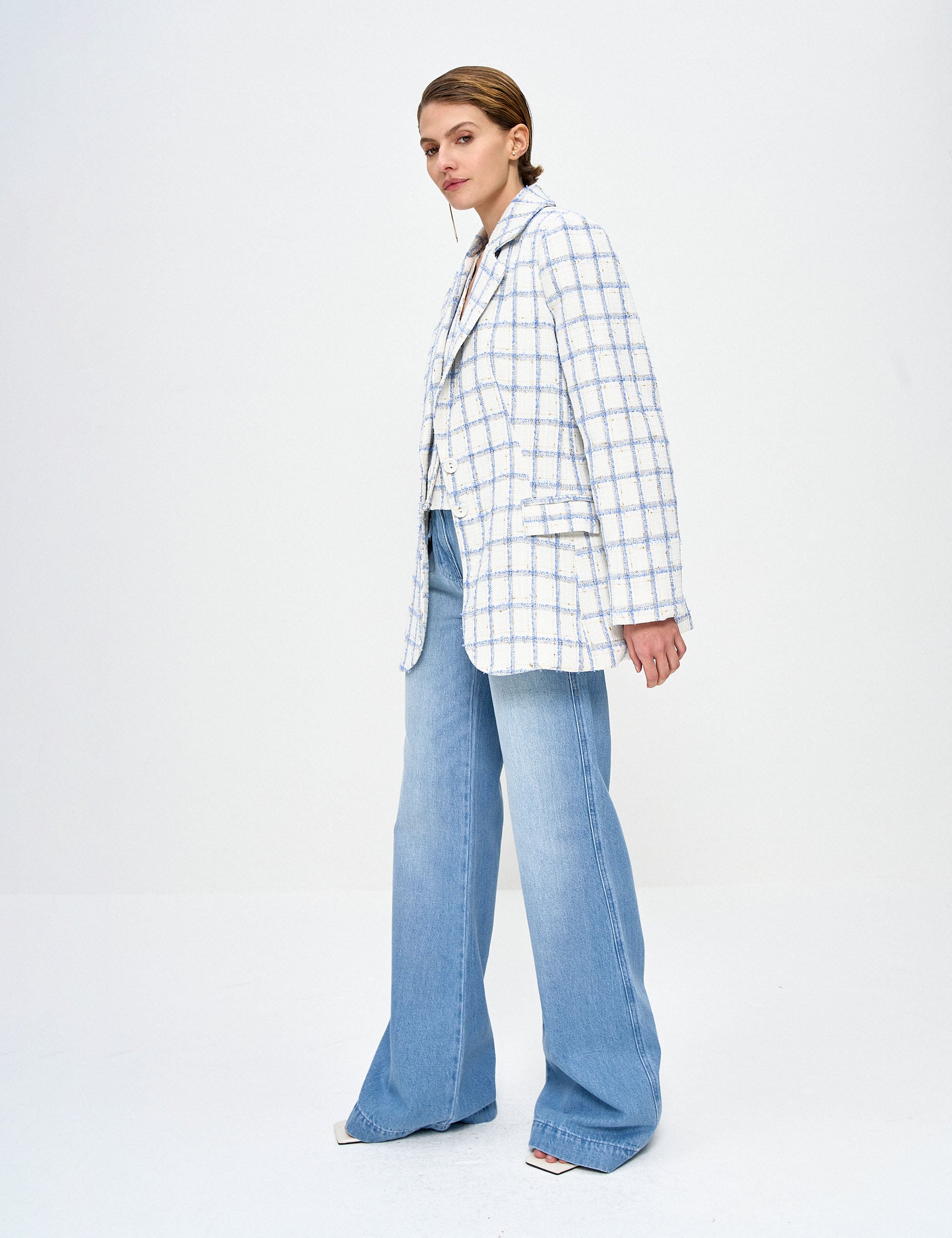 Blazer Natalie Tweed Azul