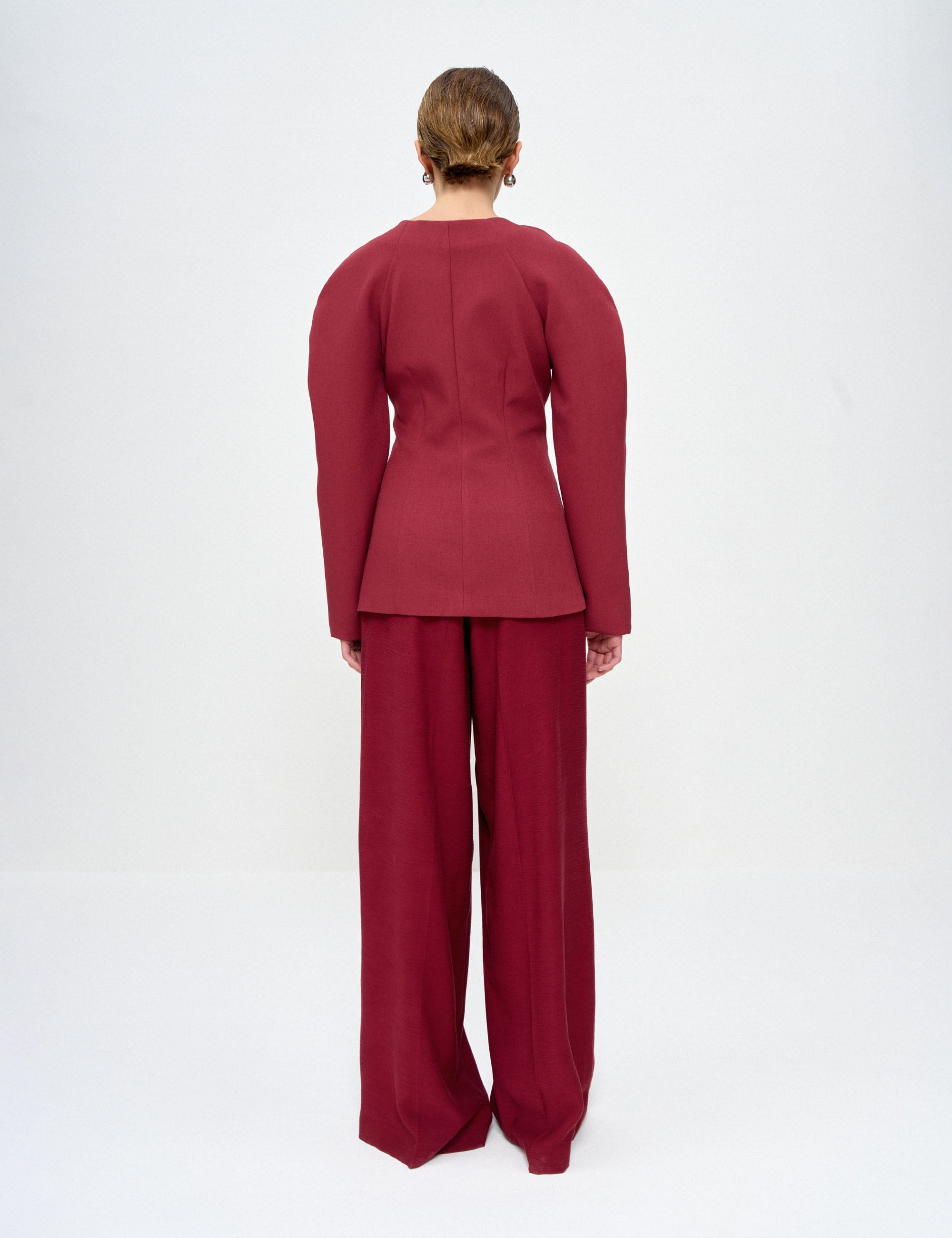 Blazer Nelly Tweed Carménère