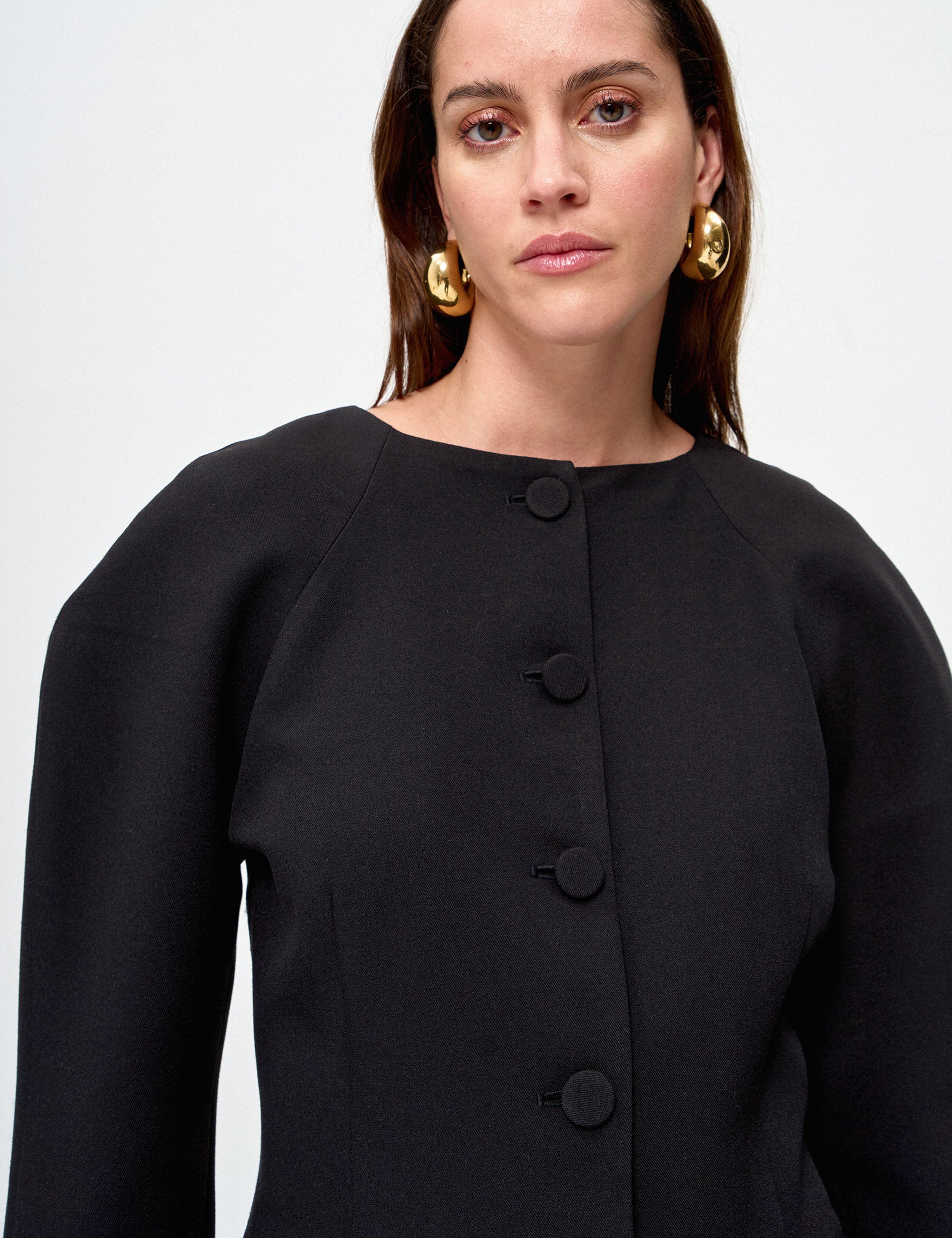 Blazer Nelly Tweed Preto