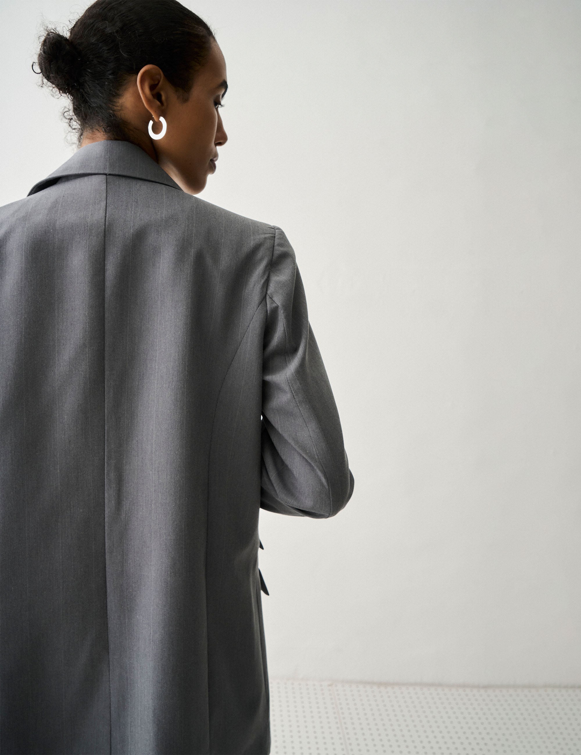 Blazer Nysa Alfaiataria Cinza