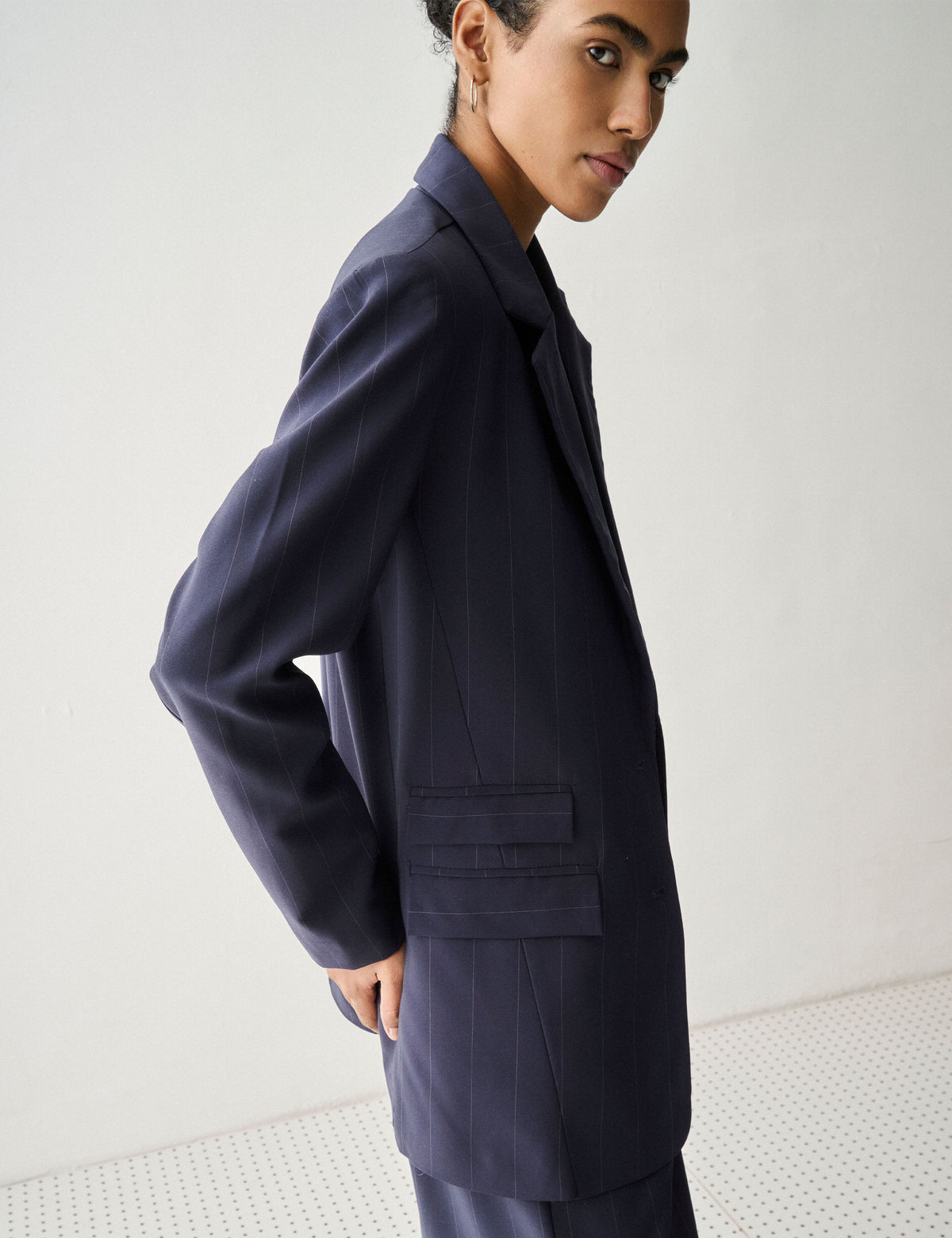 Blazer Nysa Alfaiataria Marinho