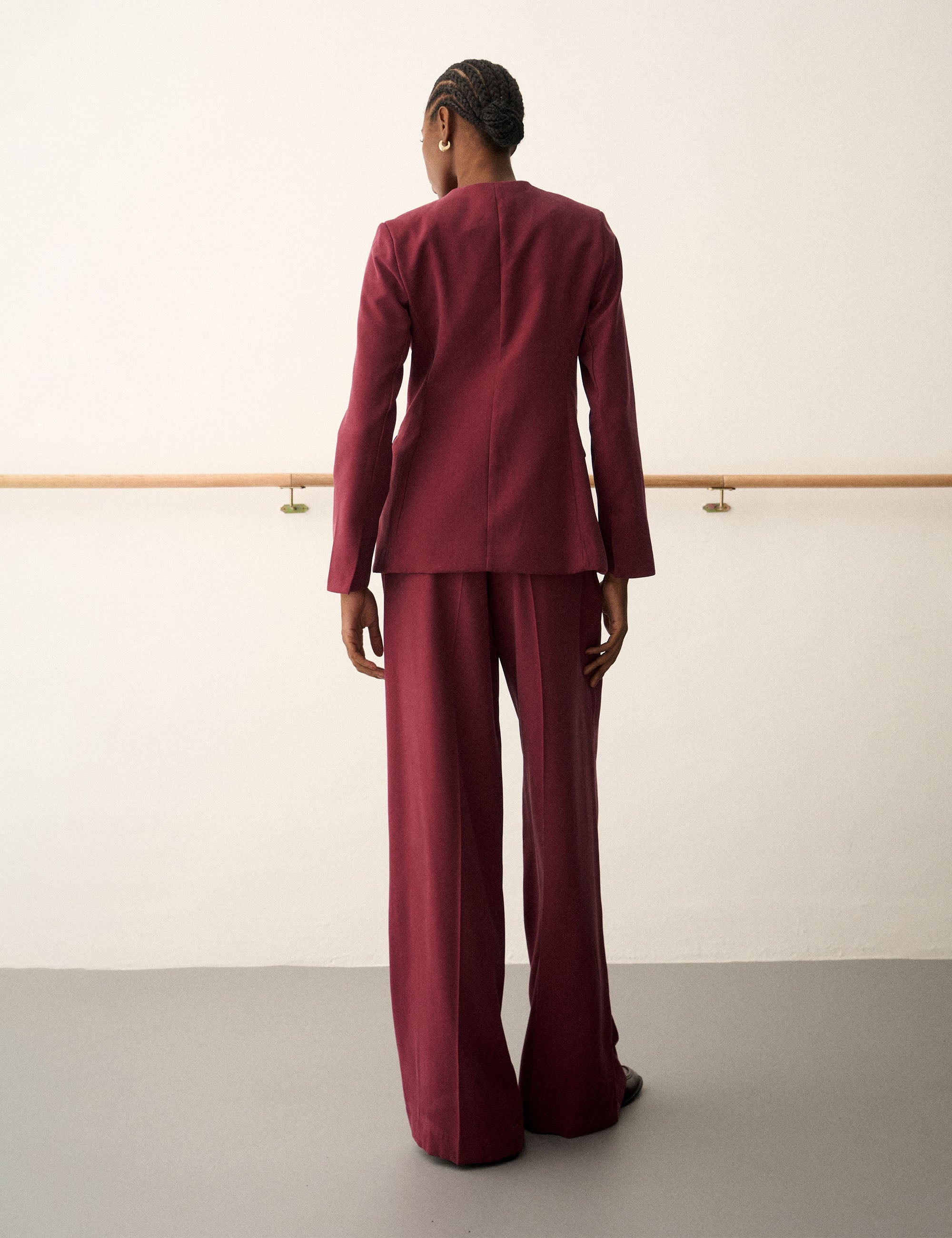 Blazer Olivia Alfaiataria Bordeaux