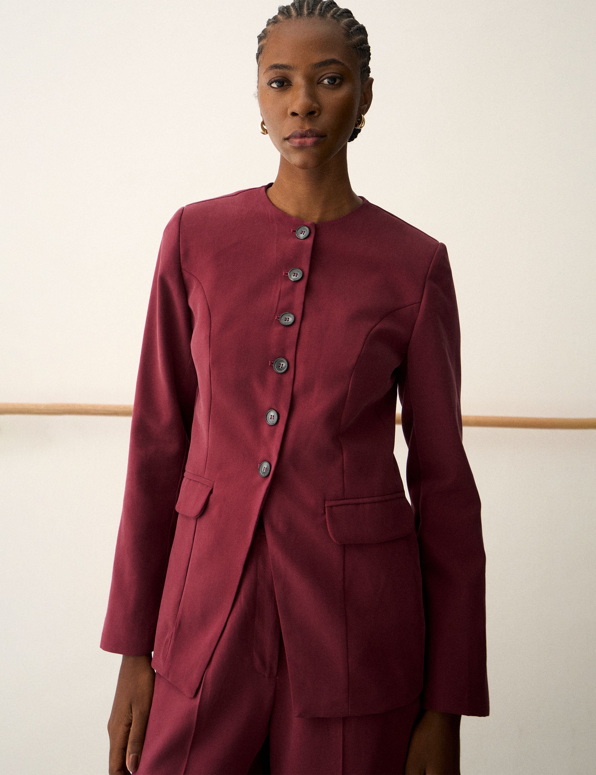 Blazer Olivia Alfaiataria Bordeaux