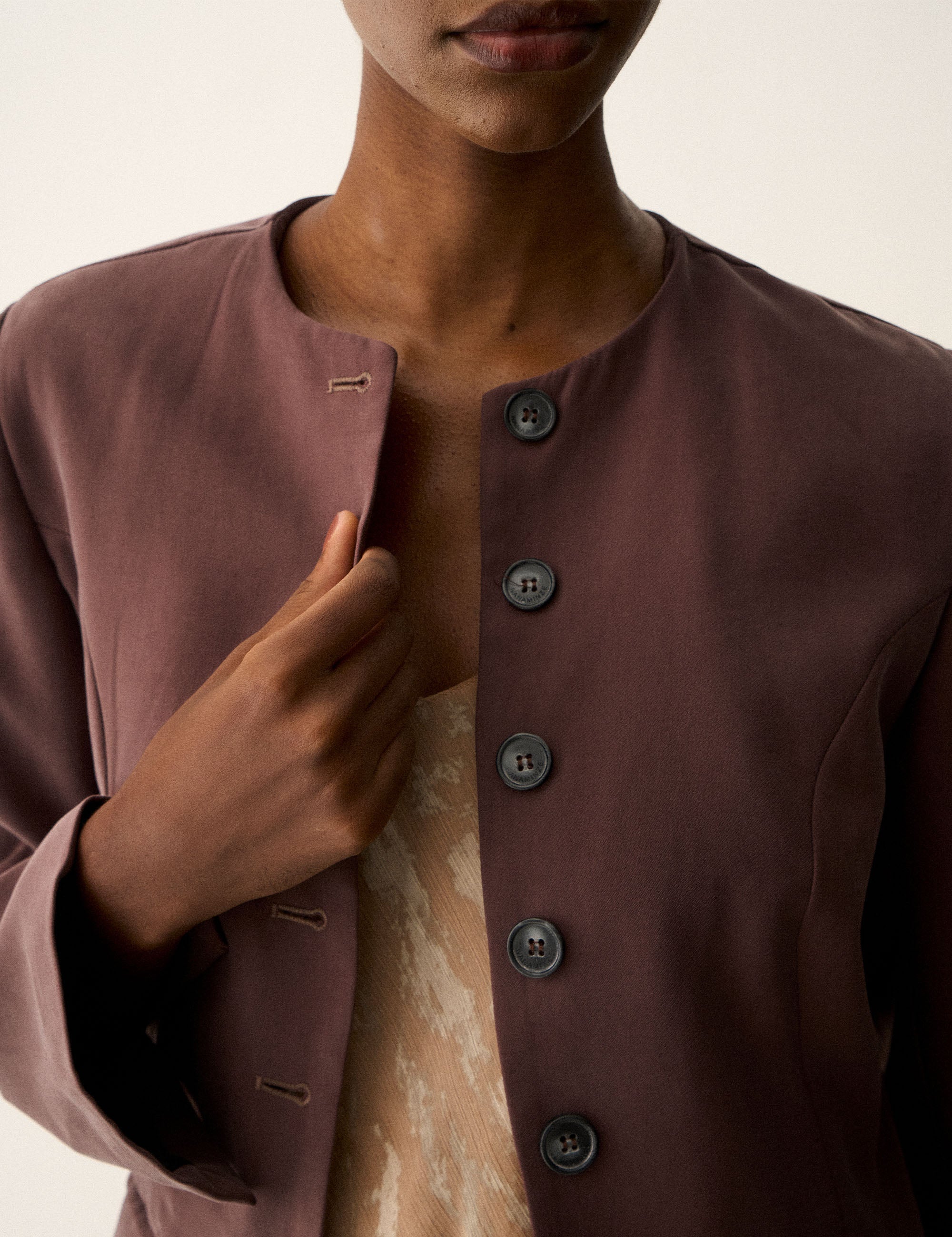 Blazer Olivia alfaiataria Café