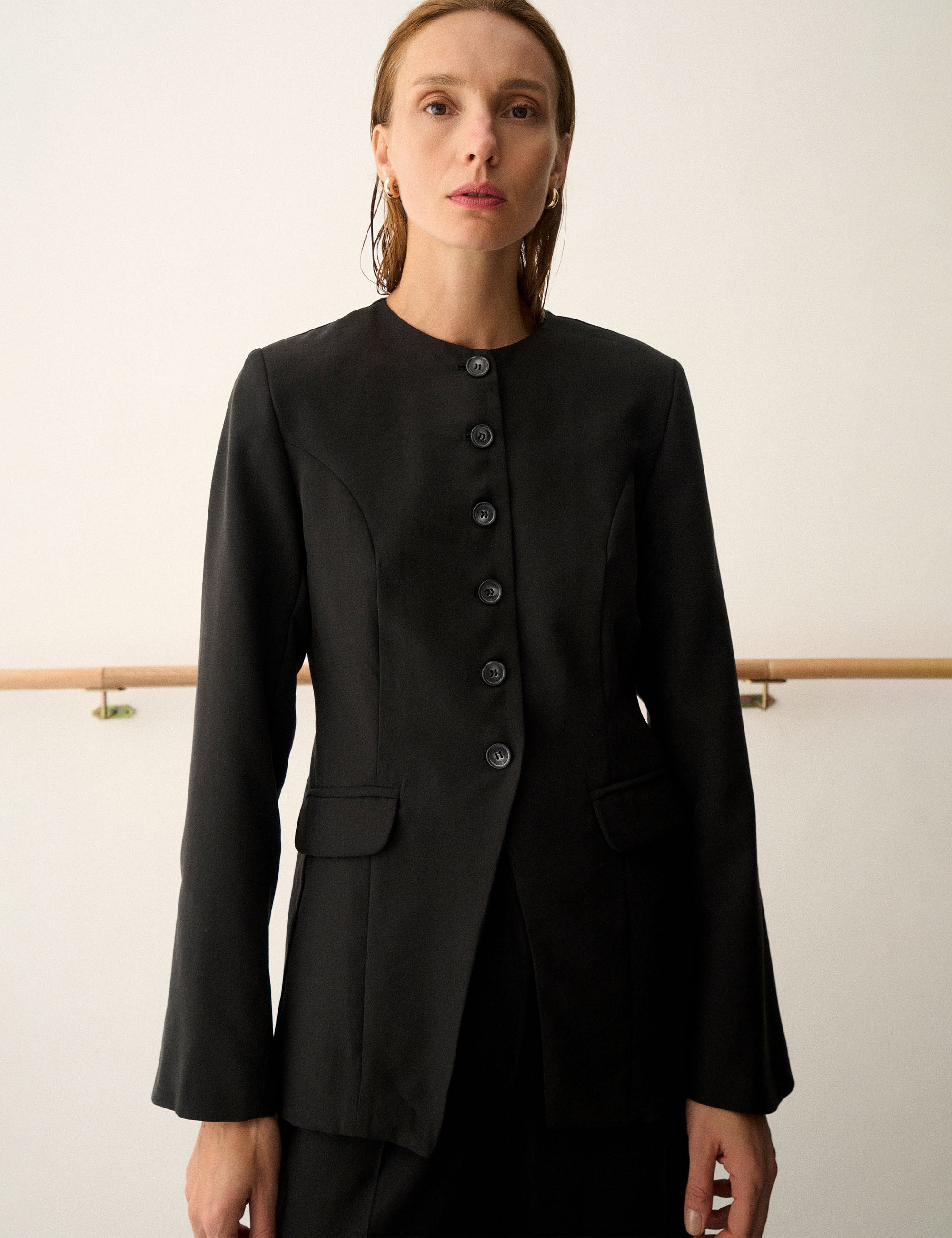 Blazer Olivia alfaiataria Preto