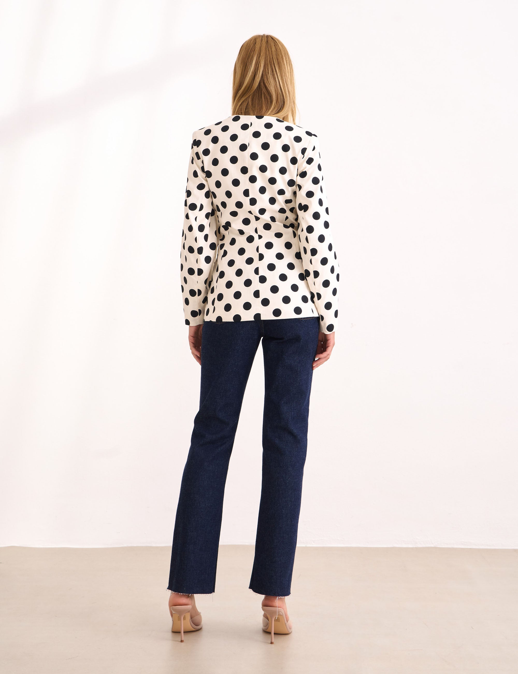 Blazer Poka Tricoline Off White