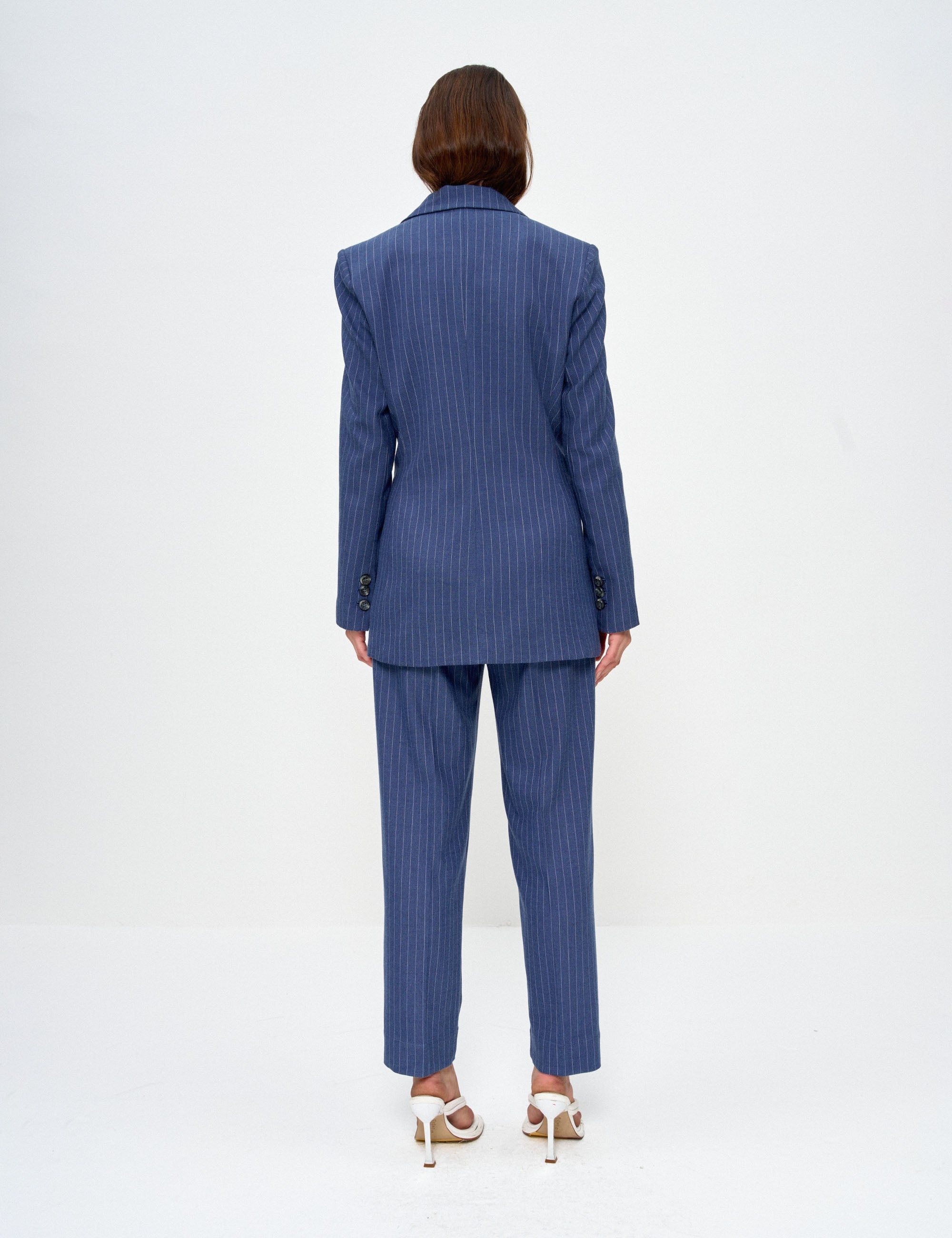 Blazer Rose Alfaiataria Azul Noite