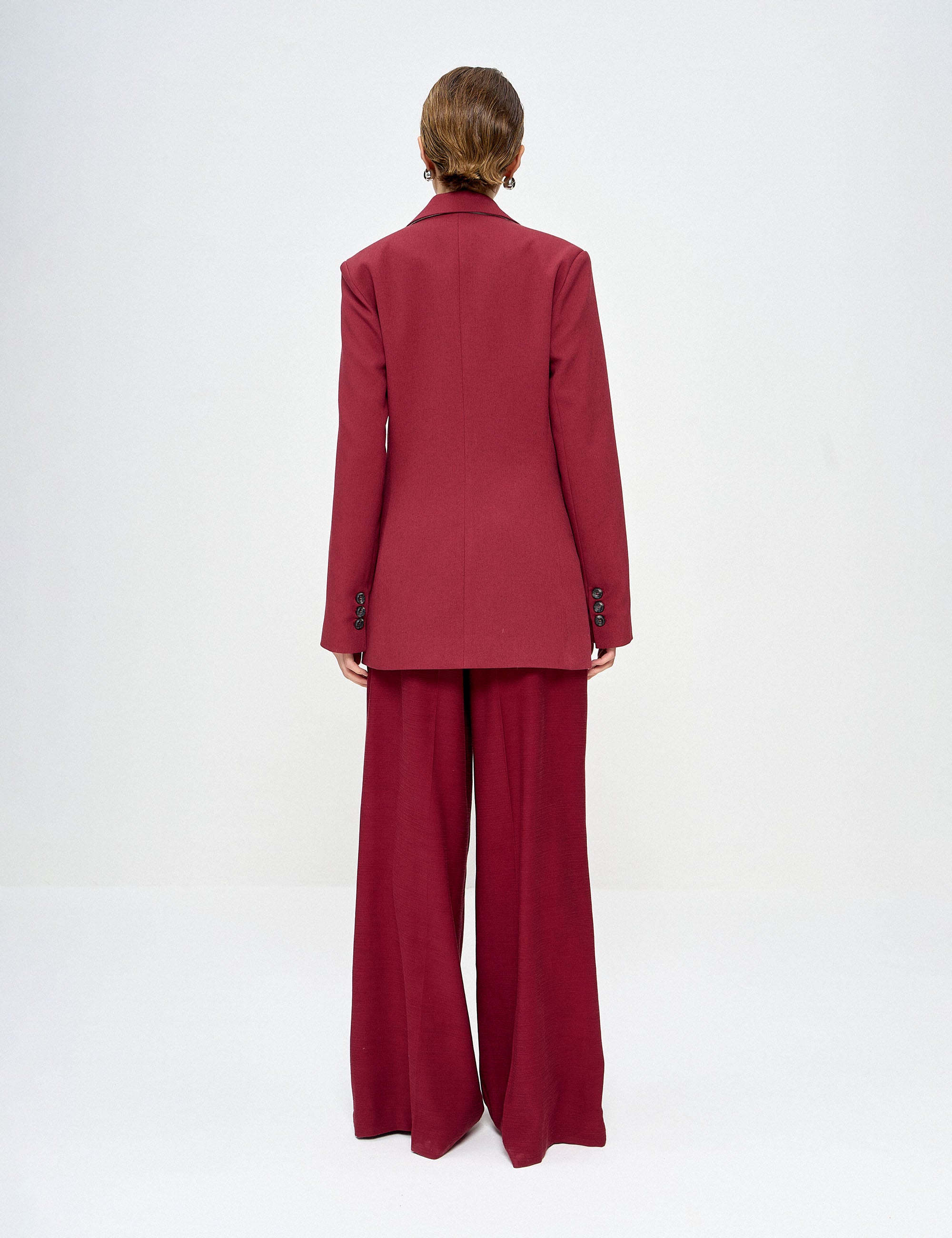 Blazer Rose Alfaiataria Carménère