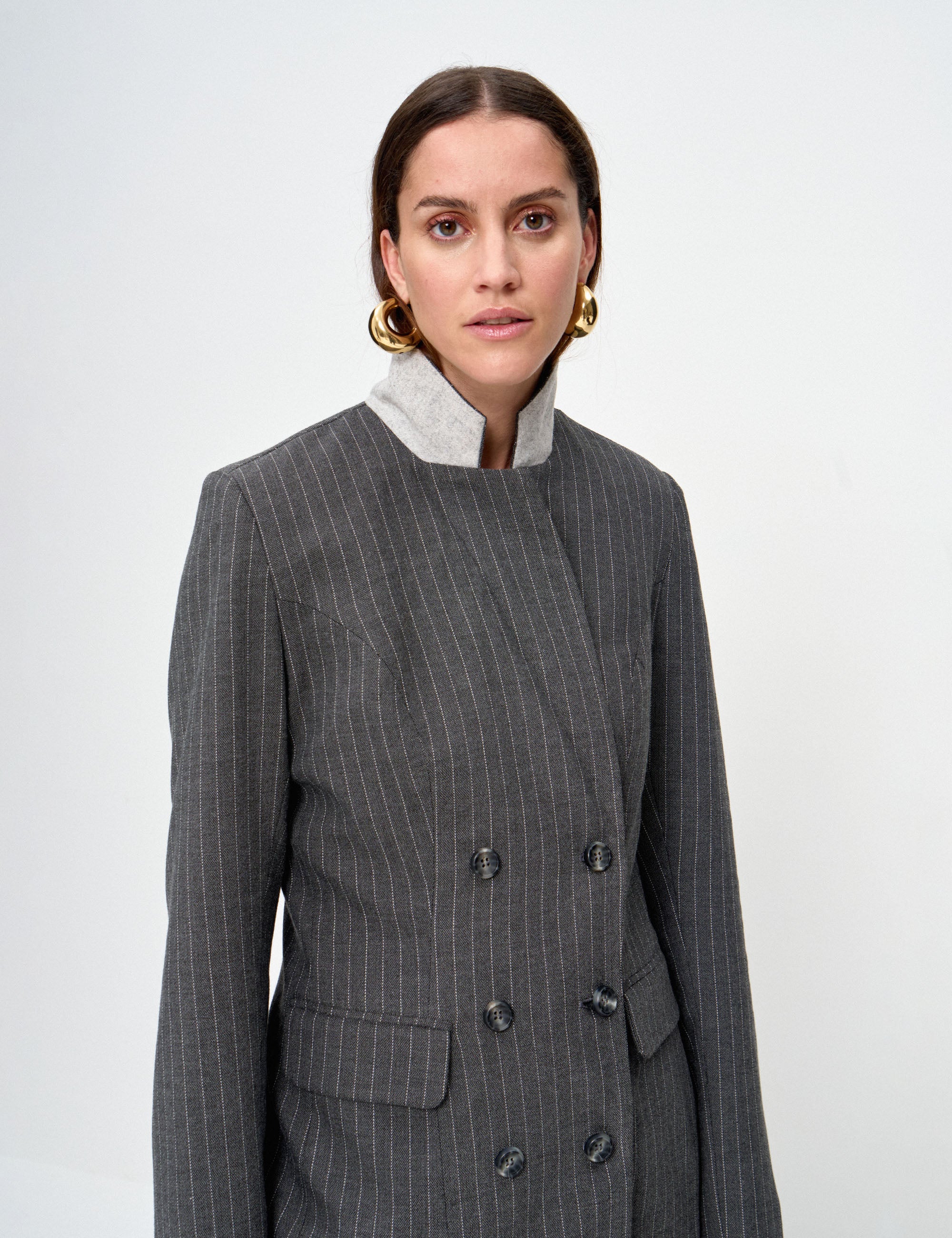 Blazer Rose Alfaiataria Preto