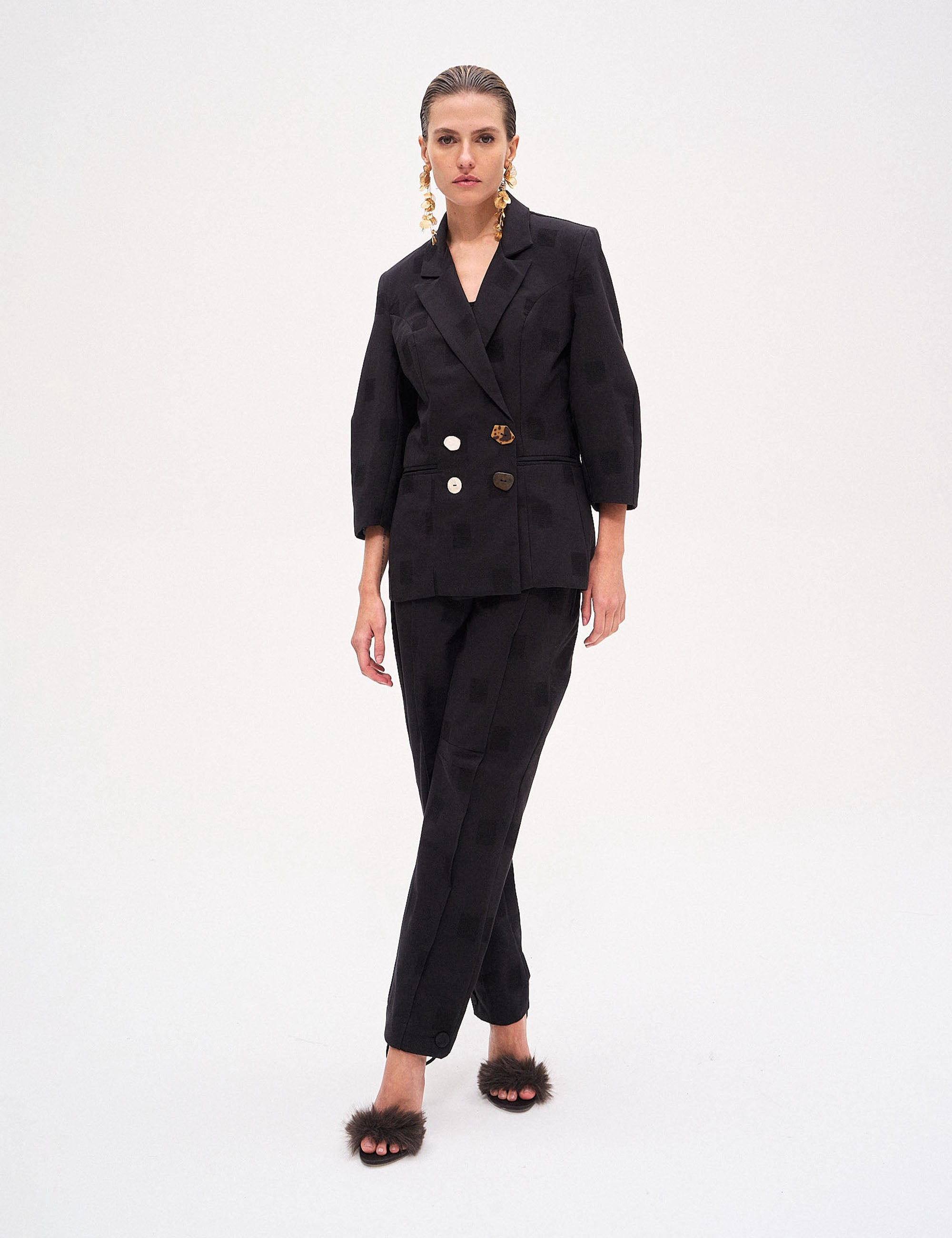 Blazer Soraia Maquinetado Preto