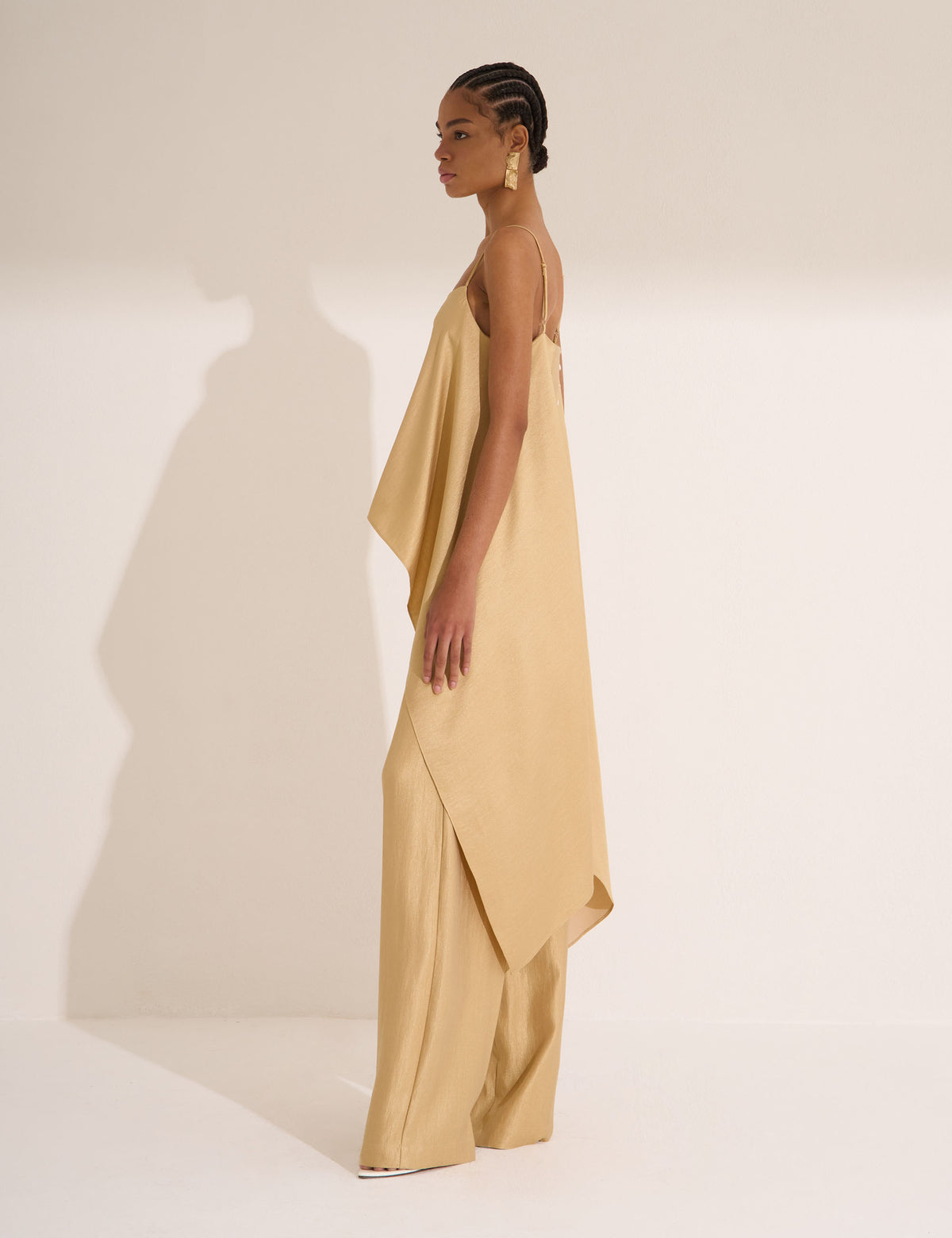 Blusa Amara Acetinada Gold