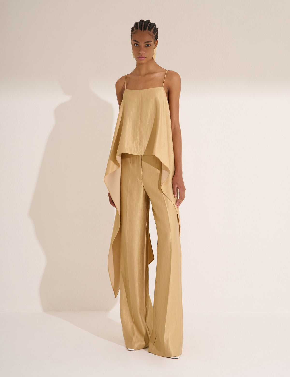 Blusa Amara Acetinada Gold