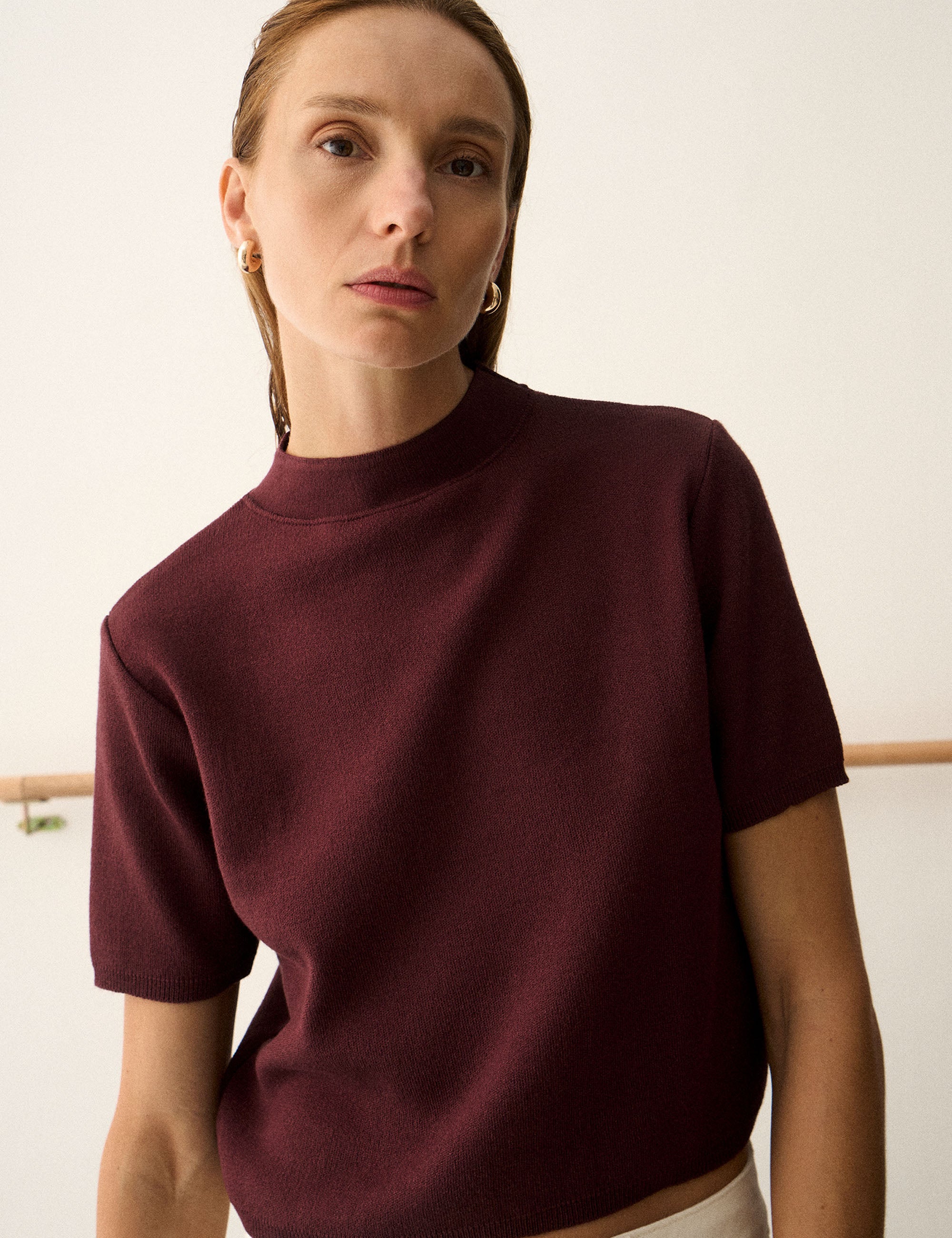 Blusa Aurora Tricot Beringela