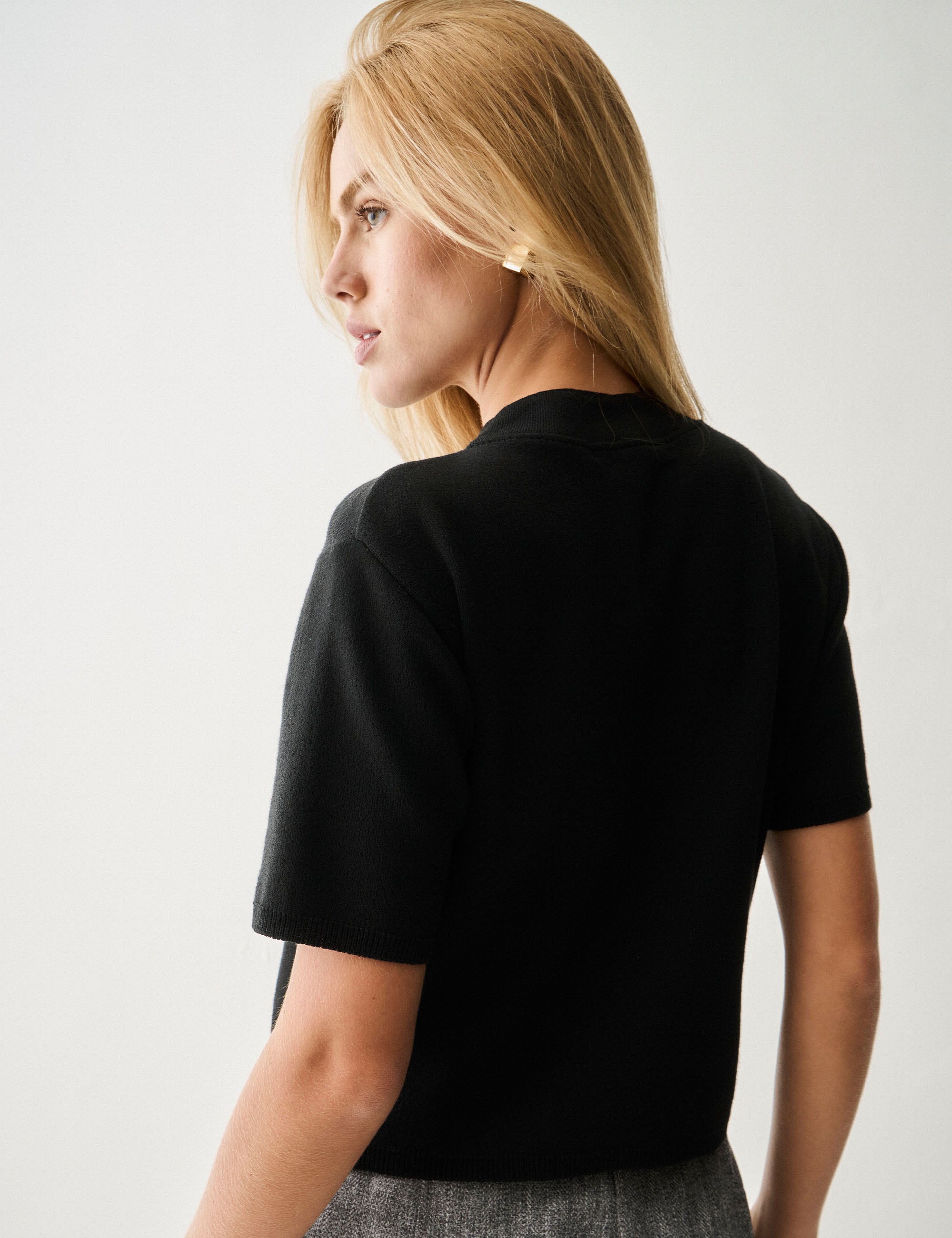 Blusa Aurora Tricot Preto