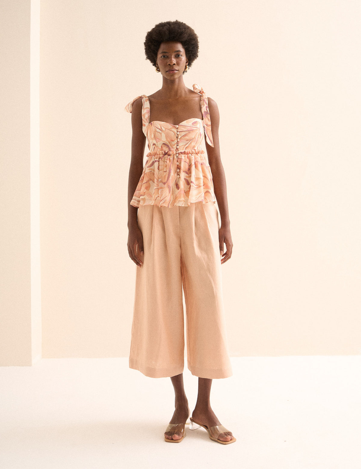 Blusa Borboleta Chiffon Rose