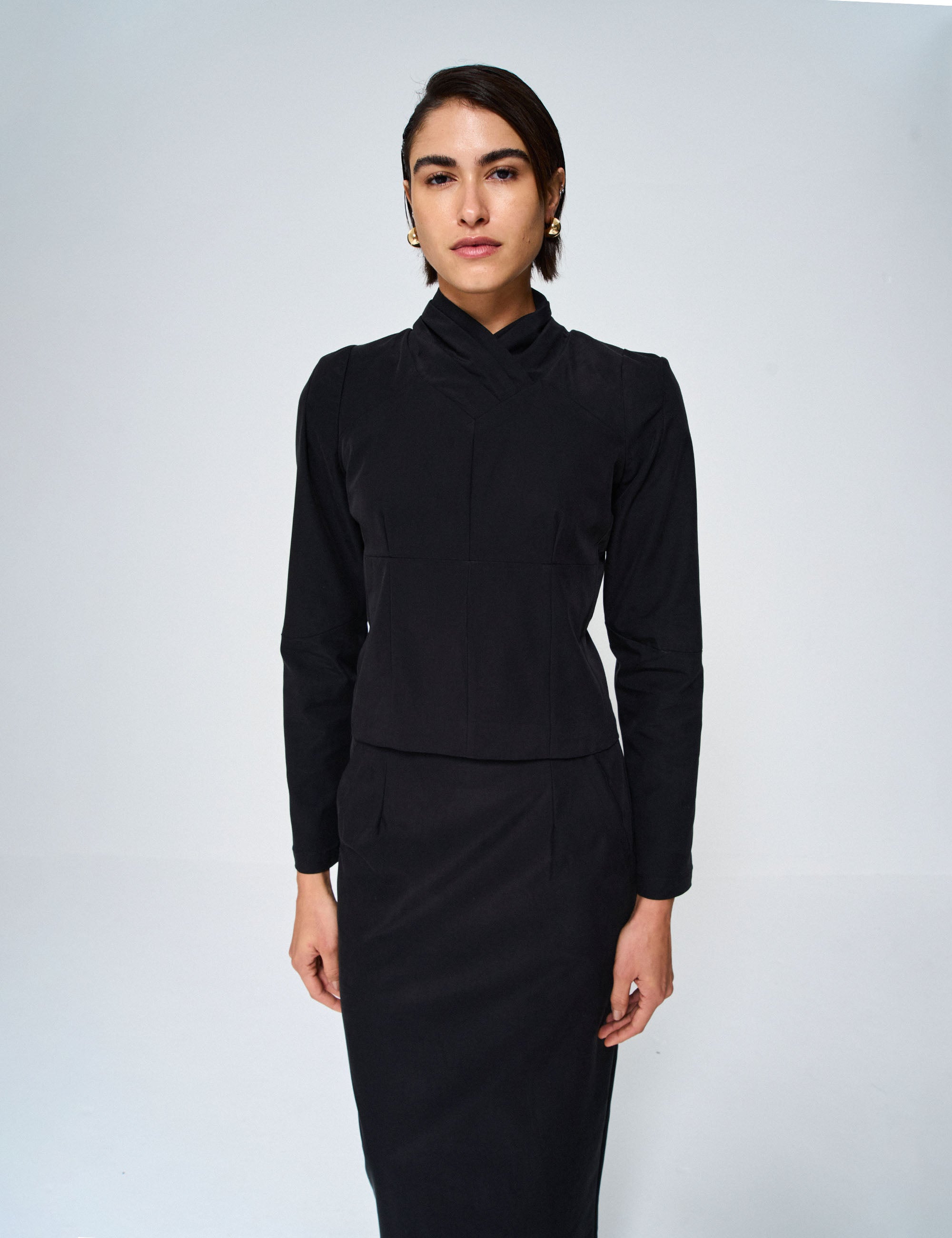 Blusa Brooklin Alfaiataria Preto