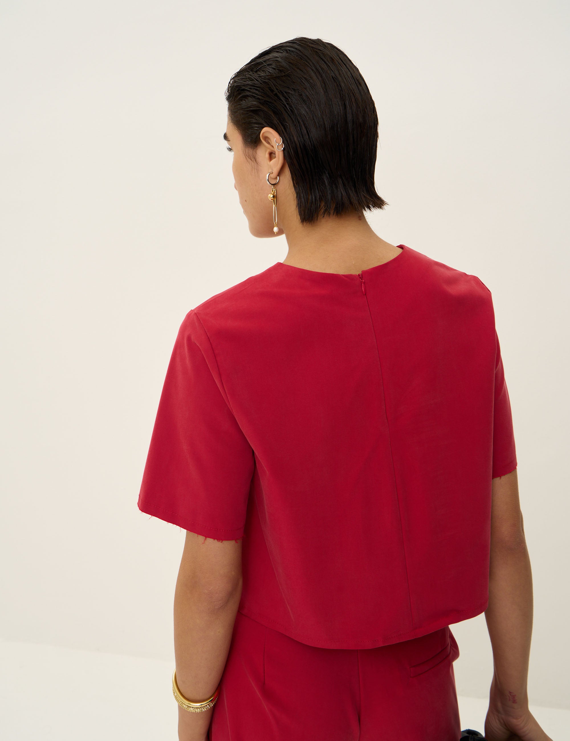 Blusa Carina Viscose Vermelho