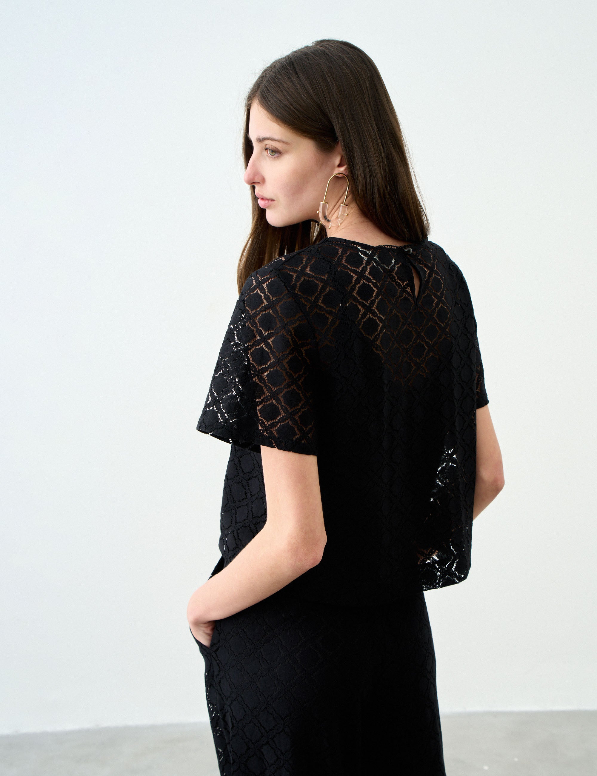 Blusa Caroline Renda Preto