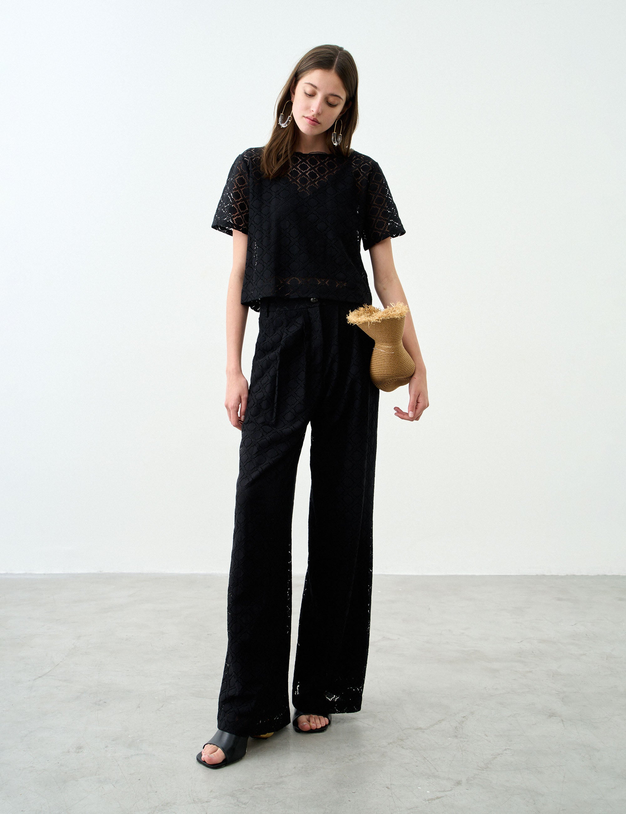 Blusa Caroline Renda Preto